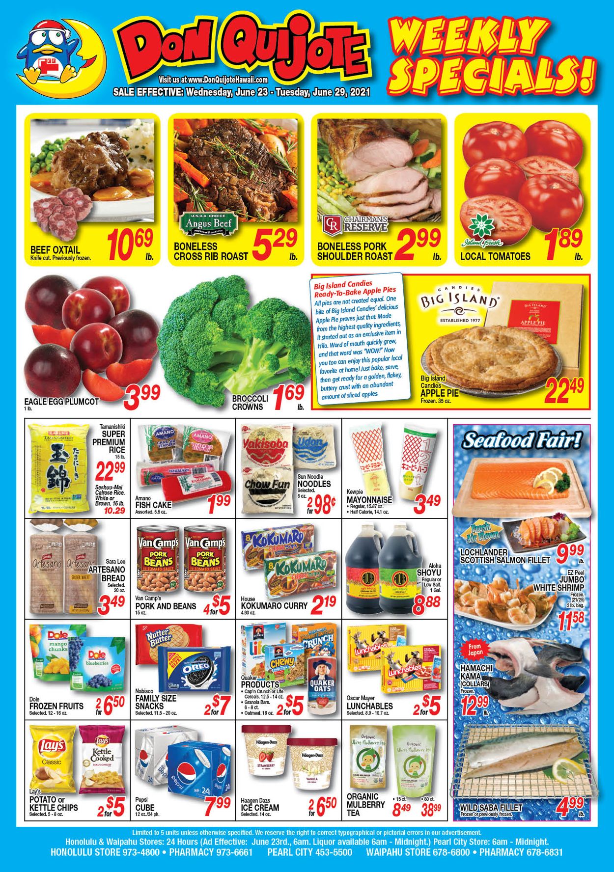 Don Quijote Hawaii Ad from 06/23/2021