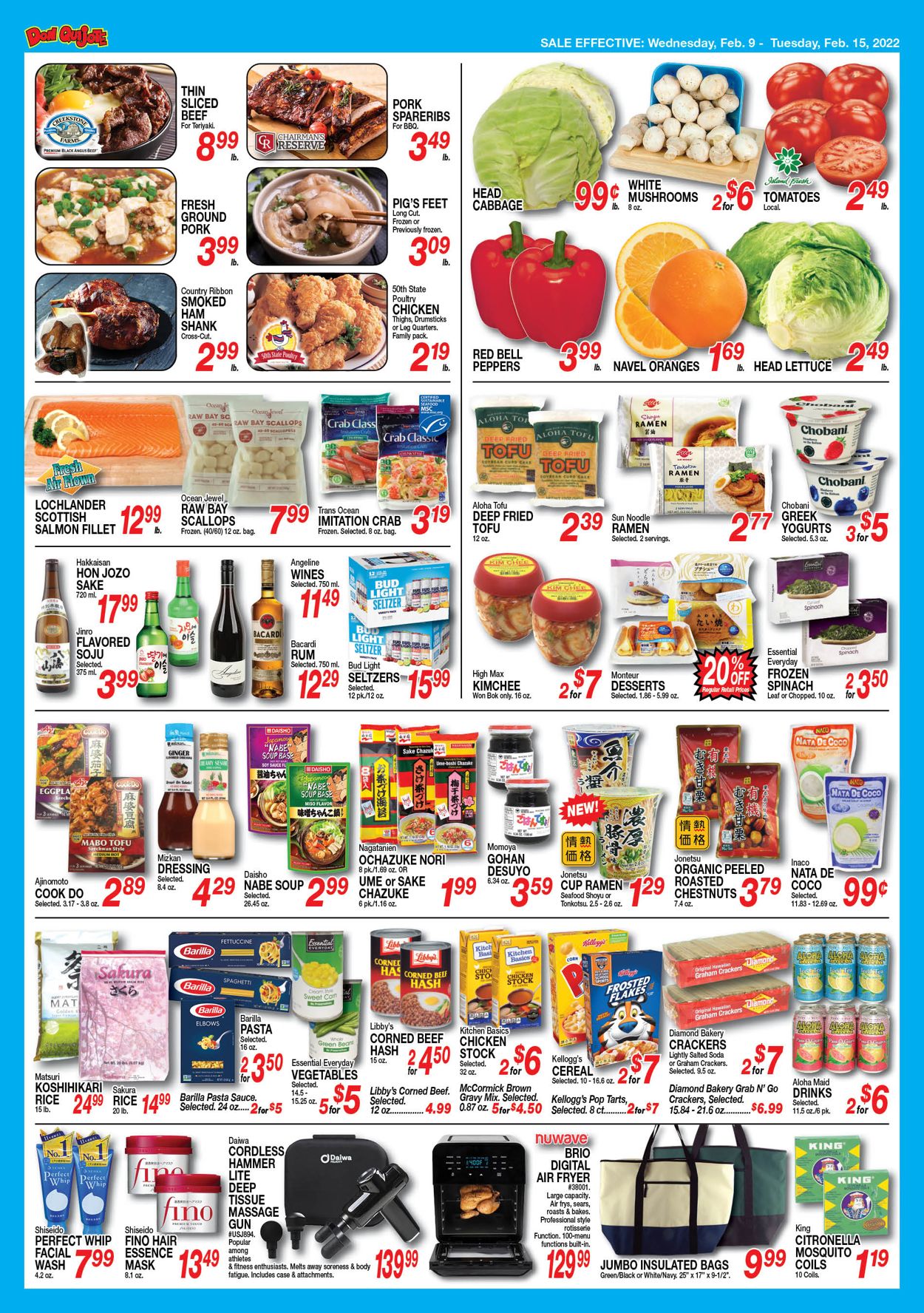Don Quijote Hawaii Ad from 02/09/2022