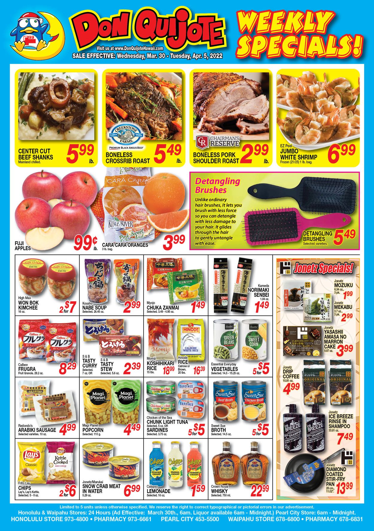 Don Quijote Hawaii Ad from 04/06/2022