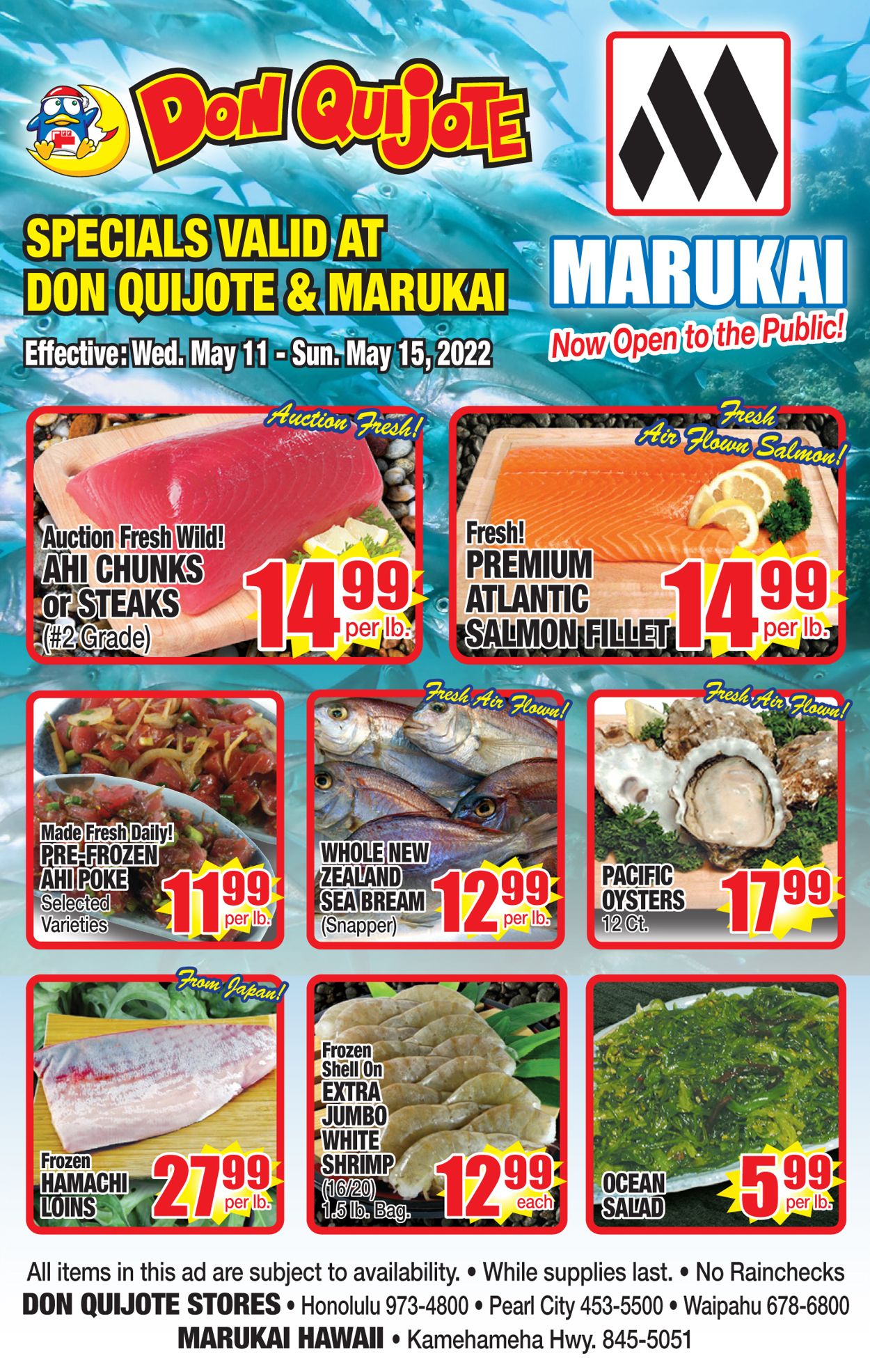 Don Quijote Hawaii Ad from 05/11/2022