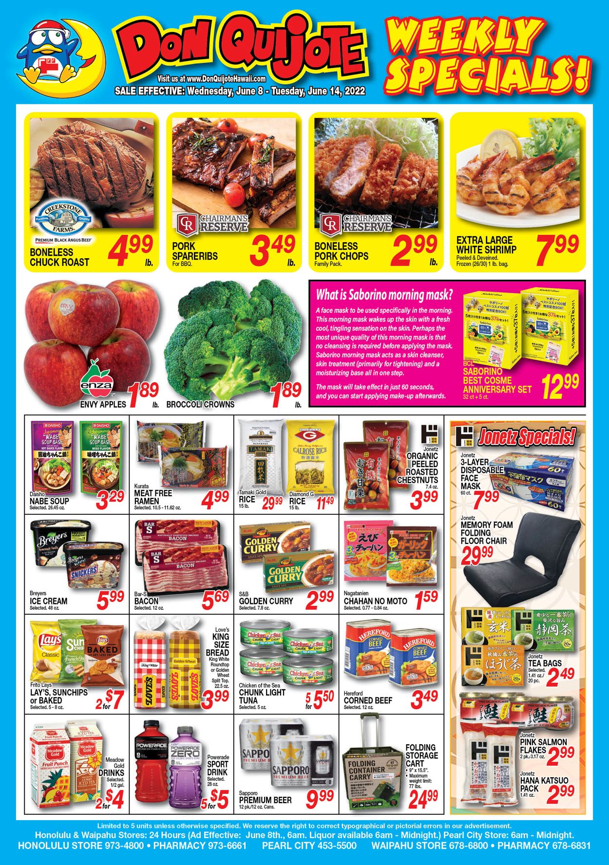 Don Quijote Hawaii Ad from 06/08/2022