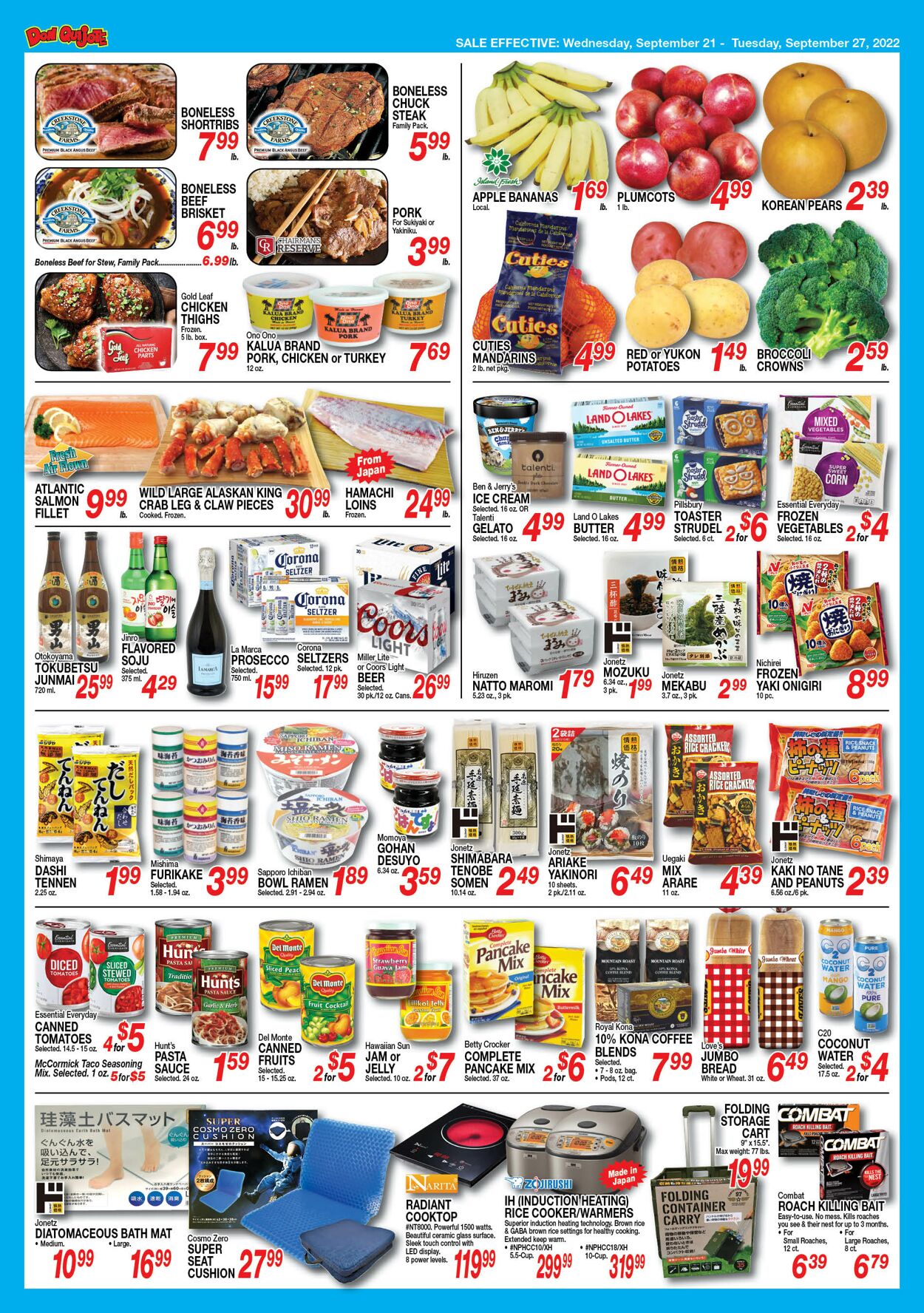 Don Quijote Hawaii Ad from 09/21/2022