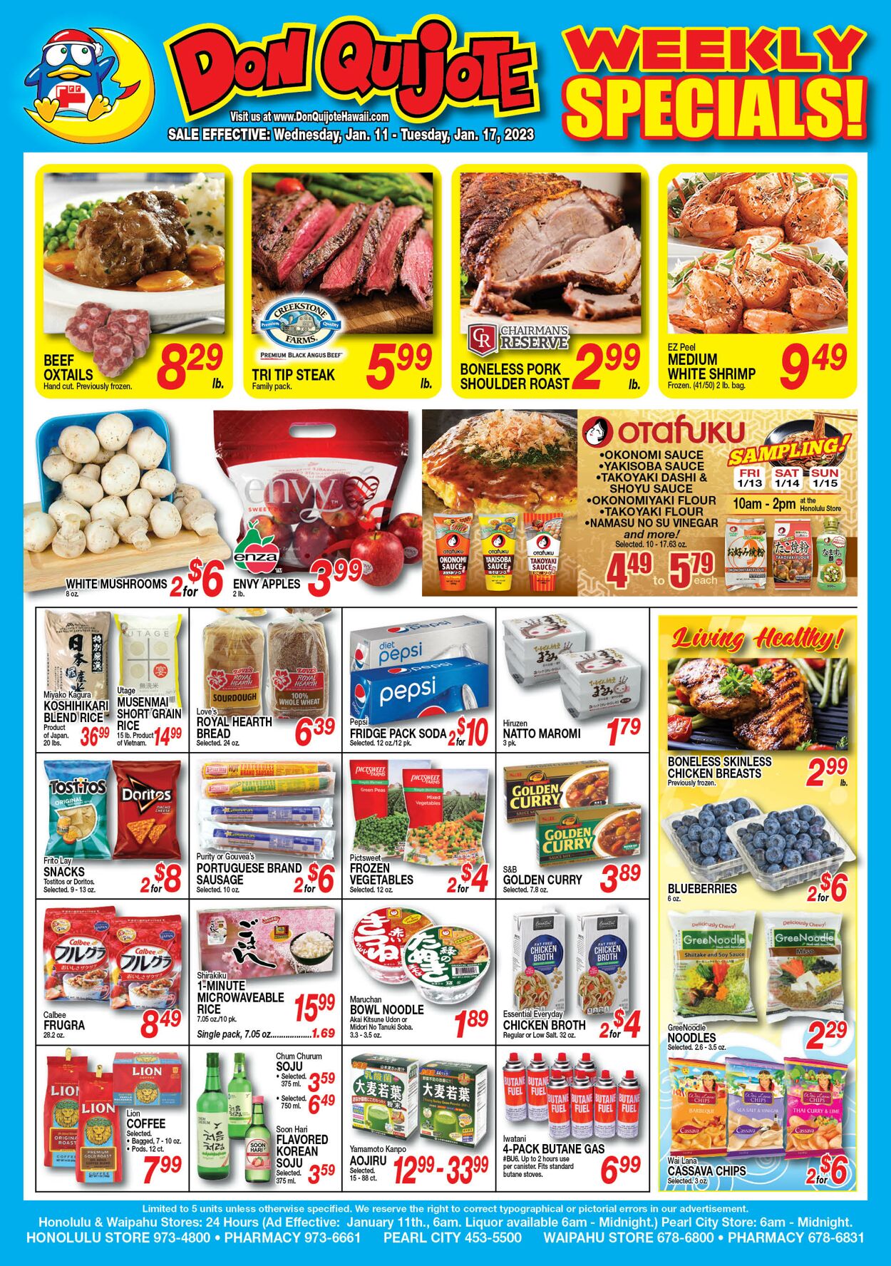 Don Quijote Hawaii Ad from 01/11/2023