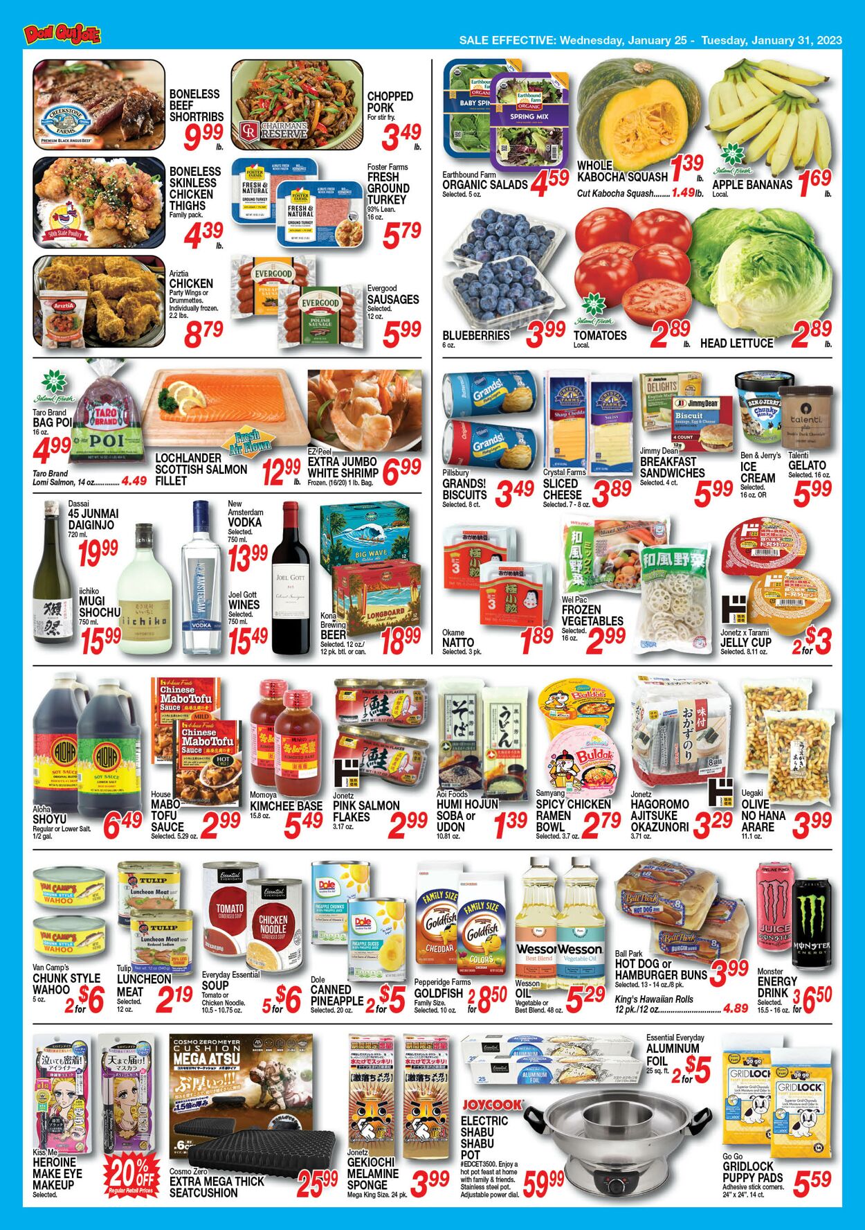 Don Quijote Hawaii Ad from 01/25/2023