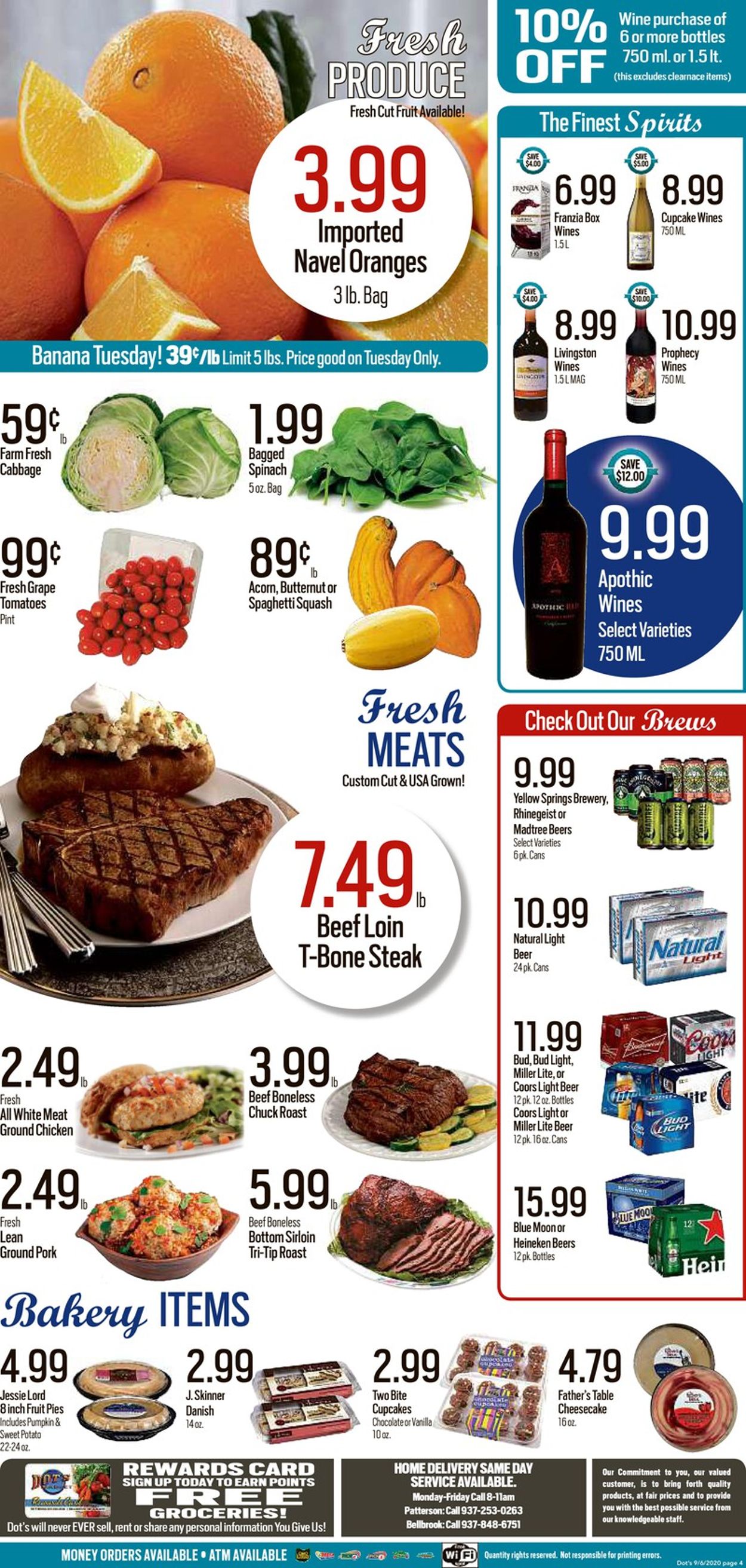 Dot's Market Ad from 09/08/2020