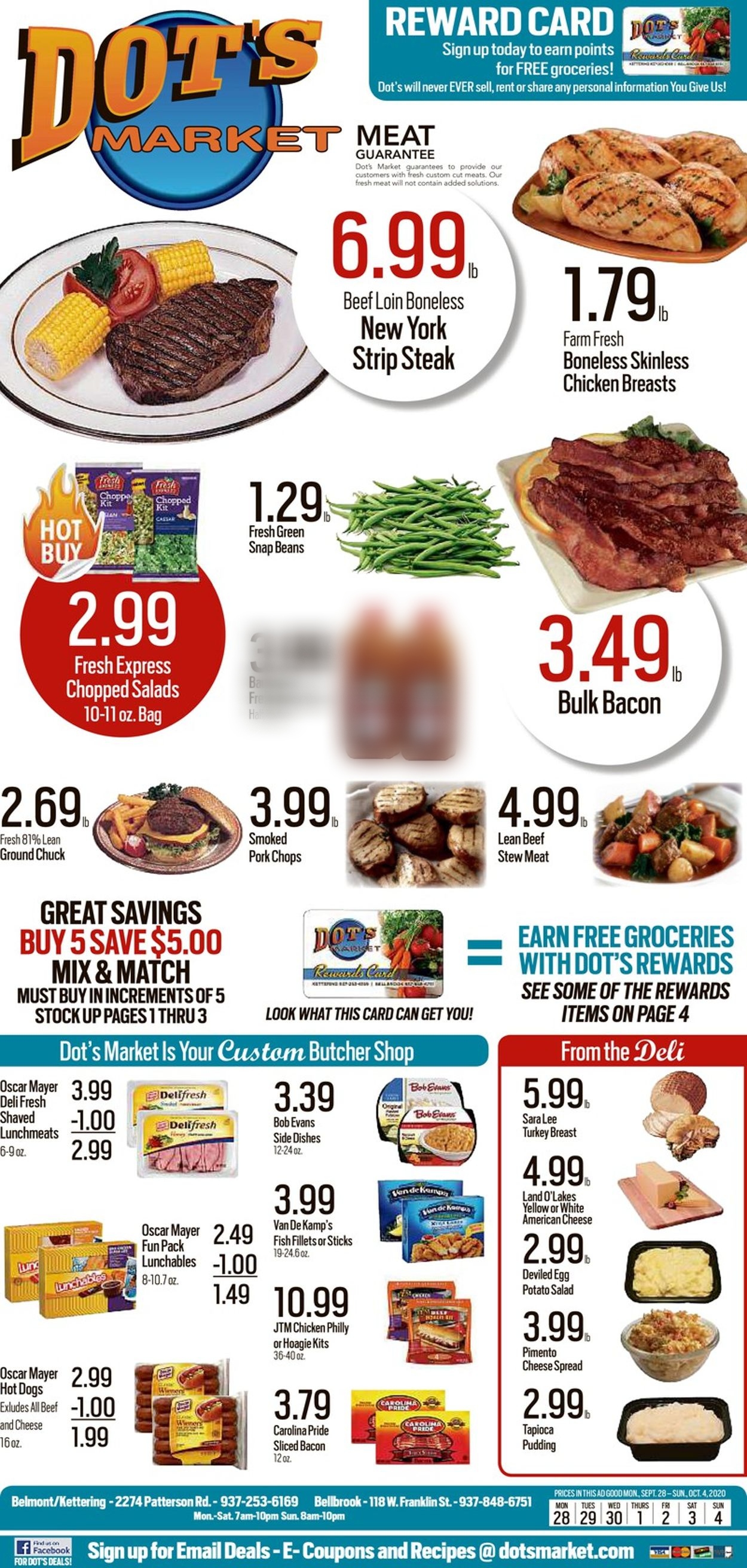 Dot's Market Ad from 09/28/2020