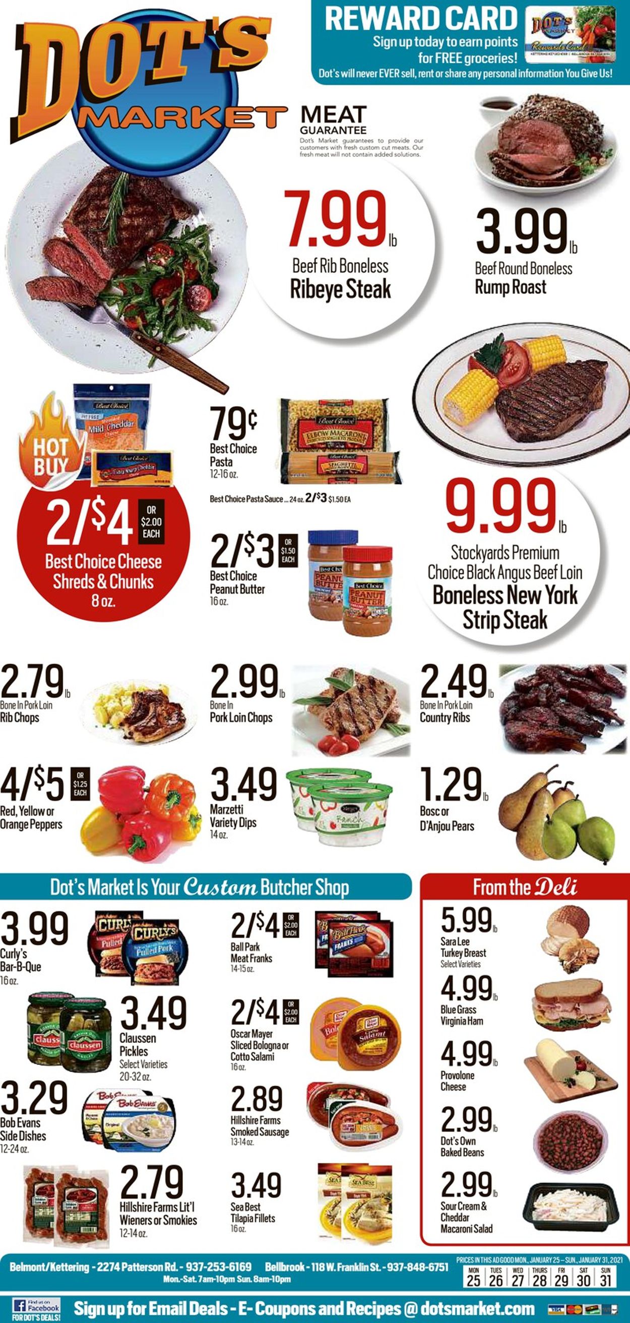 Dot's Market Ad from 01/25/2021