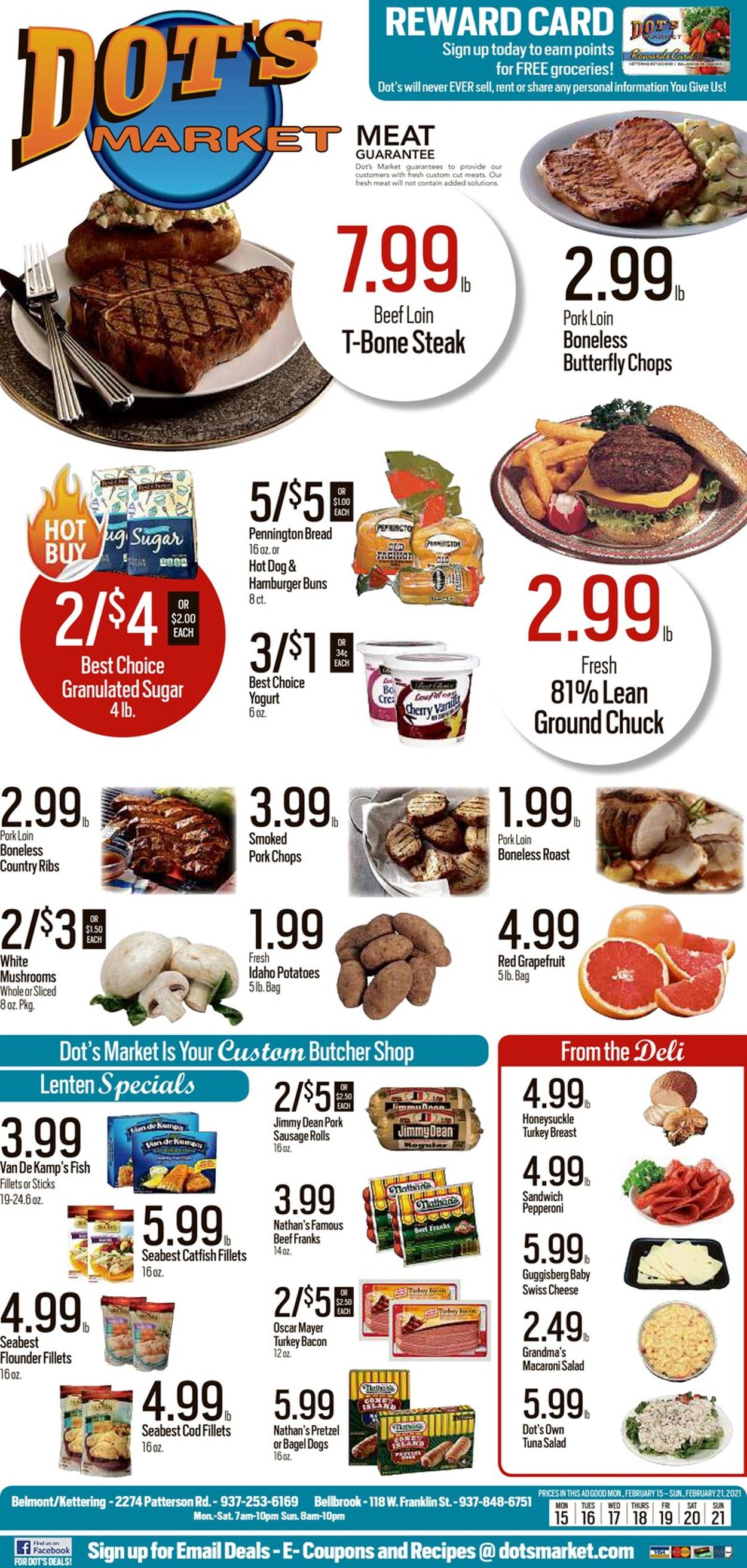 Dot's Market Ad from 02/15/2021
