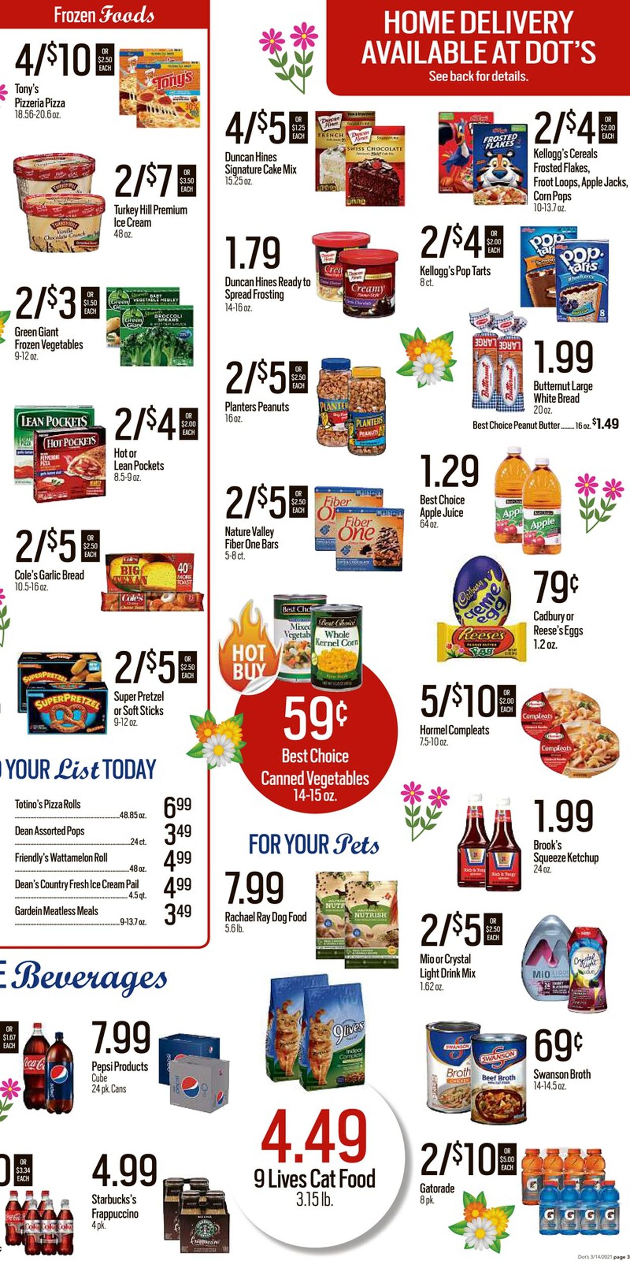 Dot's Market Ad from 03/15/2021