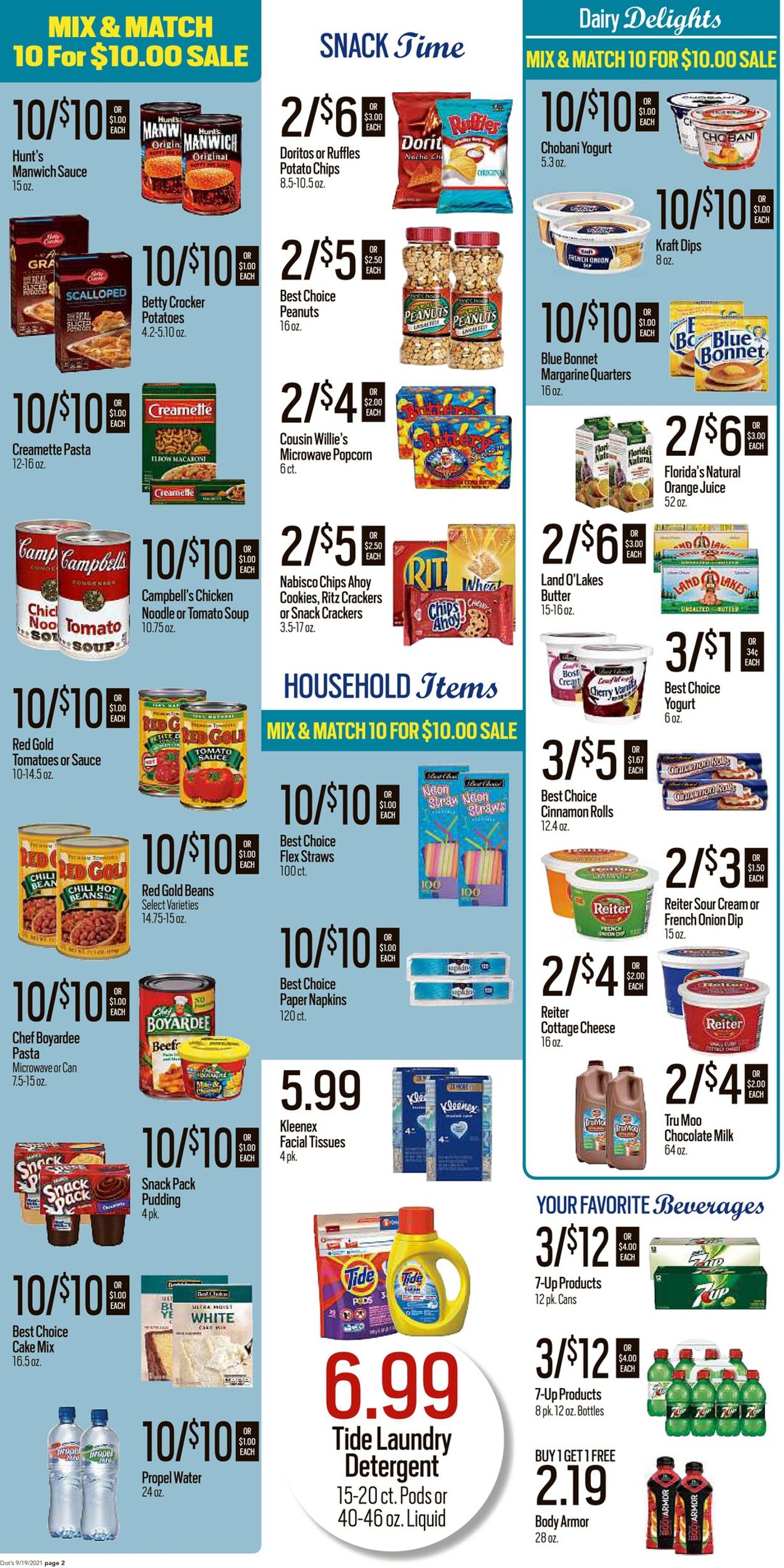 Dot's Market Ad from 09/20/2021