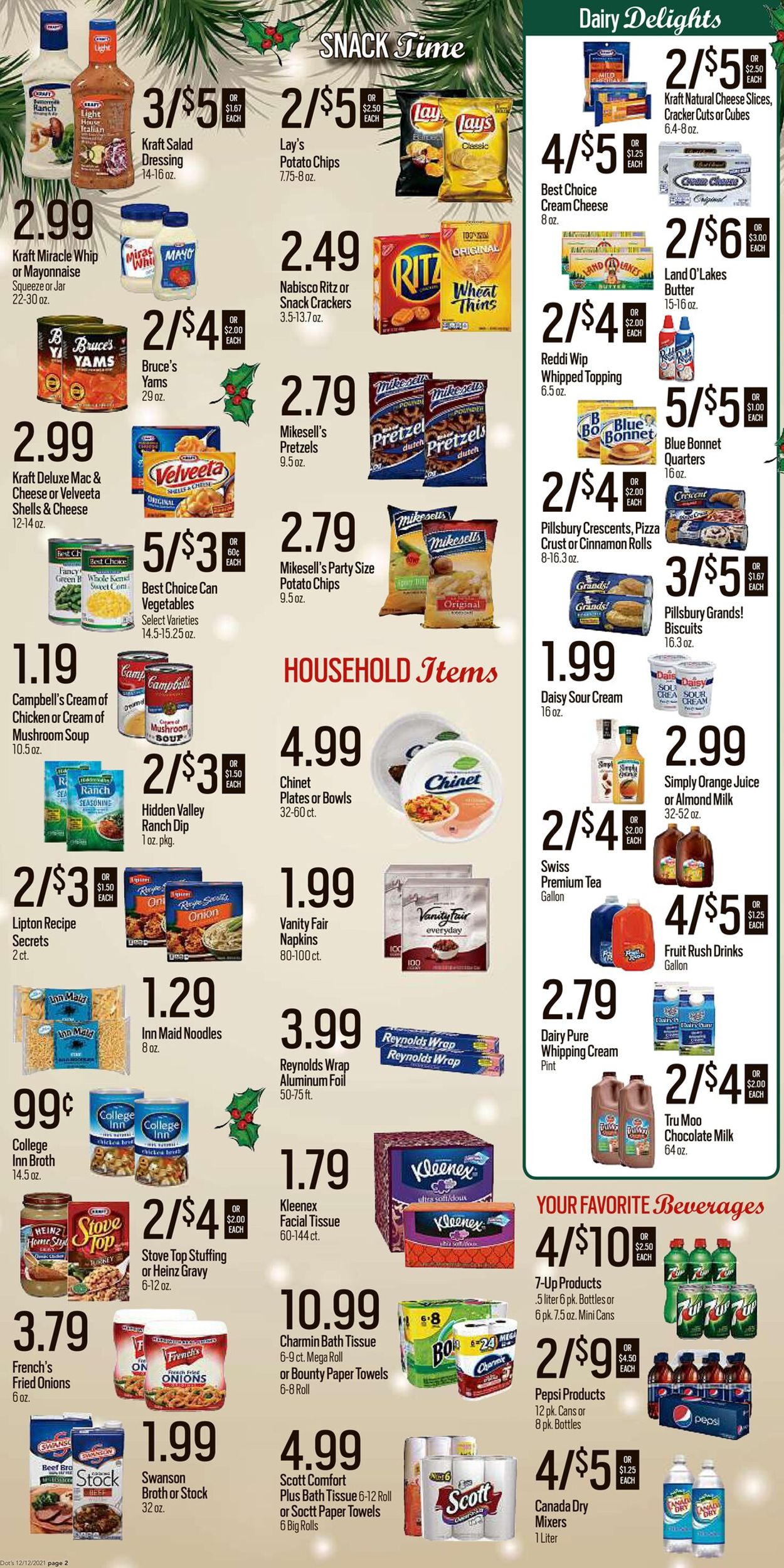 Dot's Market Ad from 12/13/2021