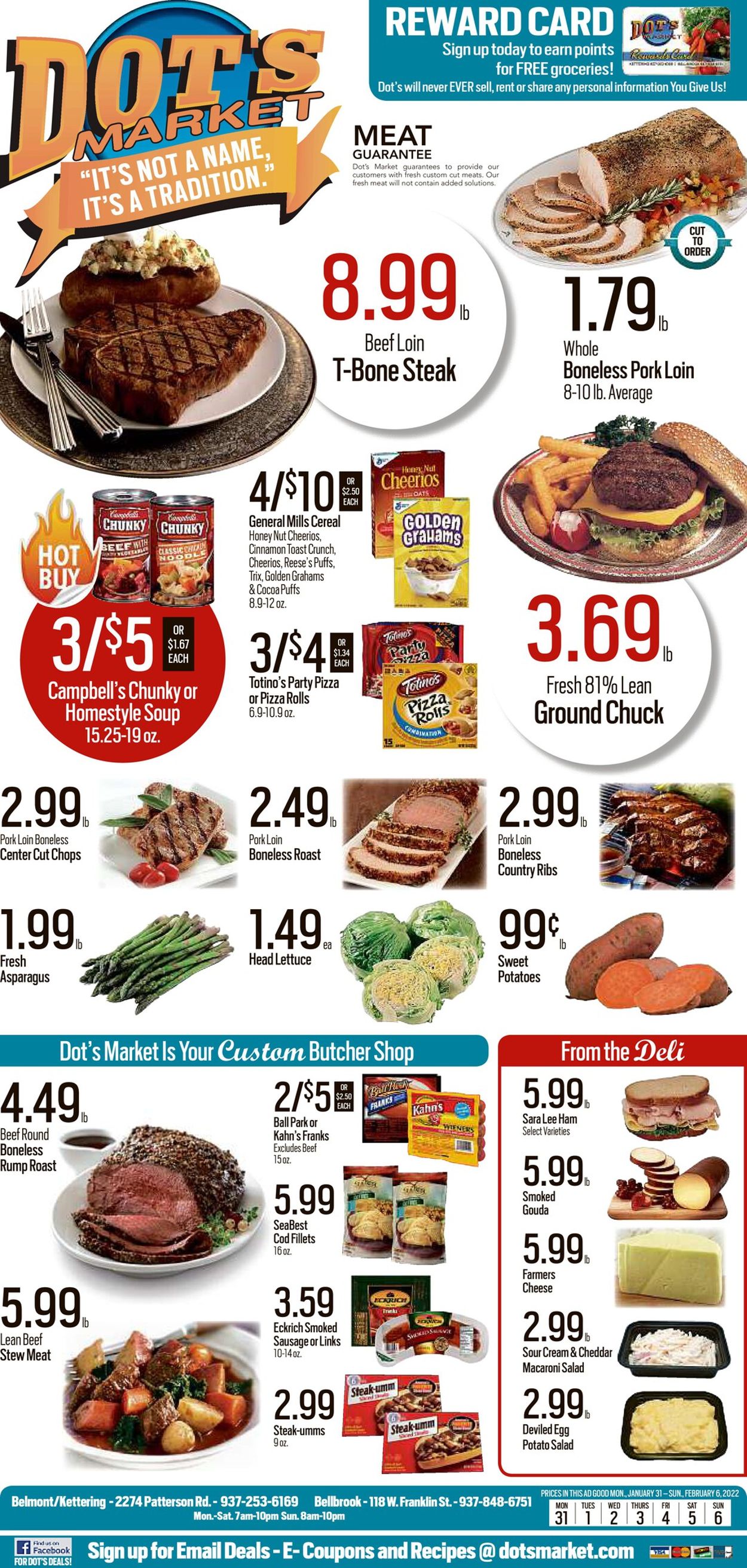 Dot's Market Ad from 01/31/2022