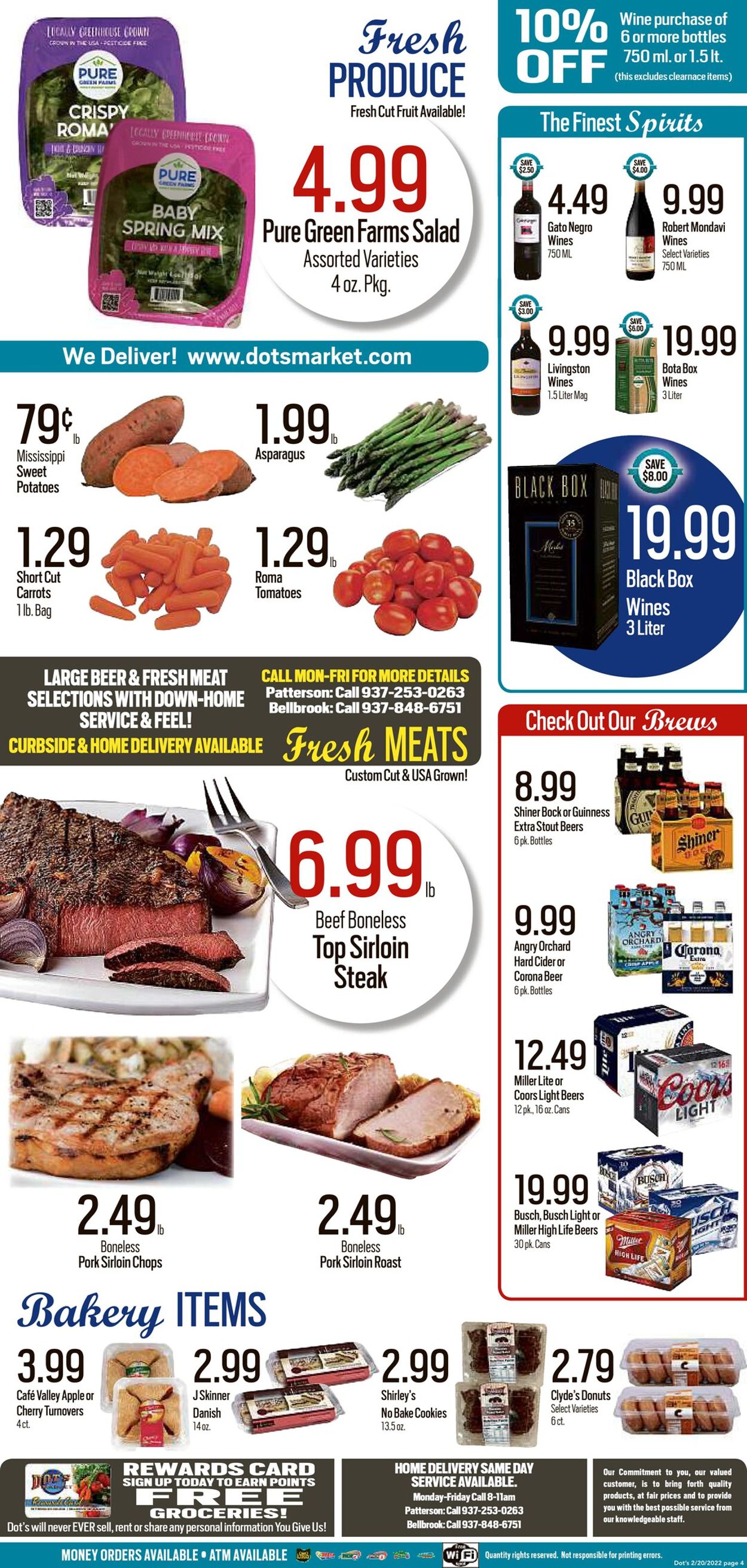 Dot's Market Ad from 02/21/2022