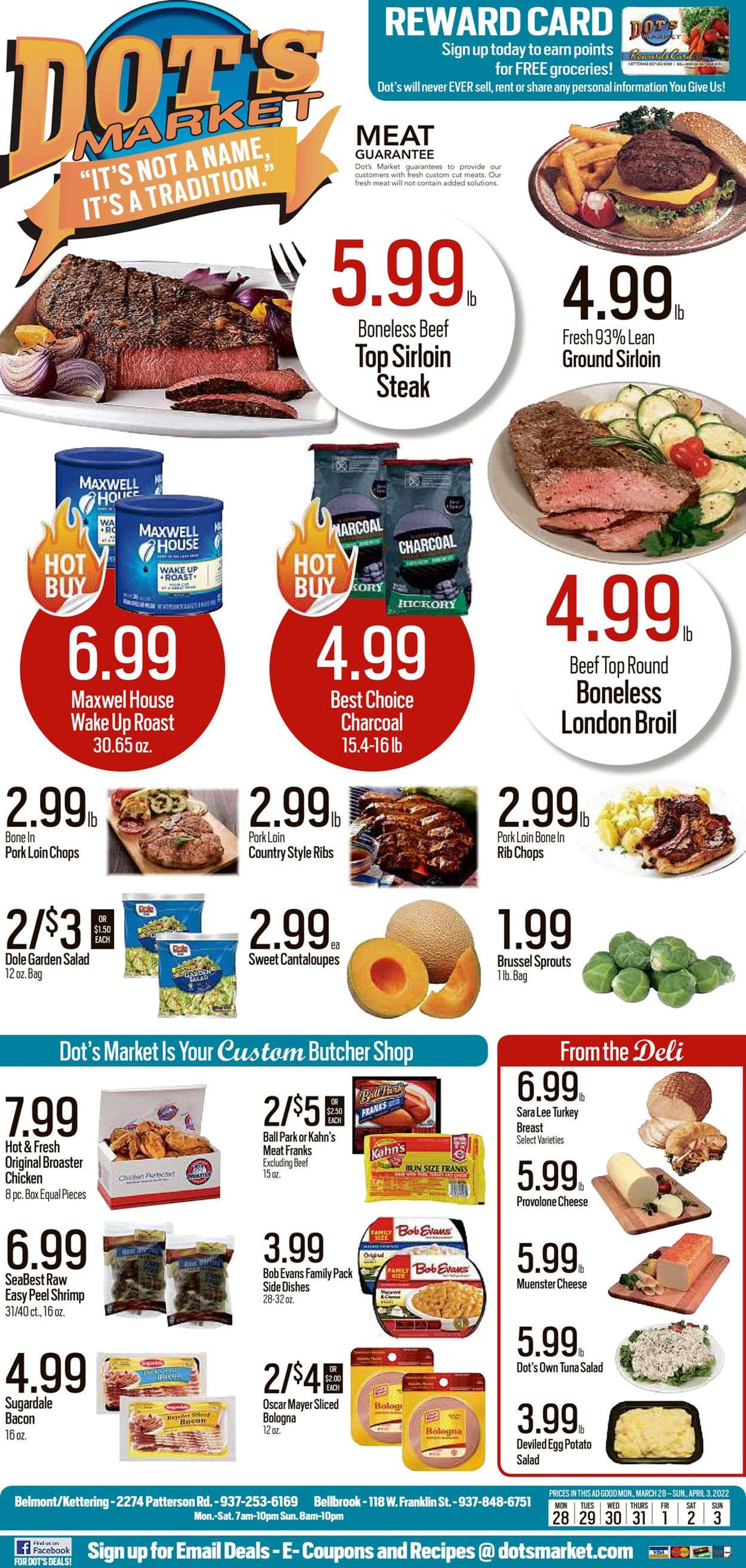 Dot's Market Ad from 03/28/2022