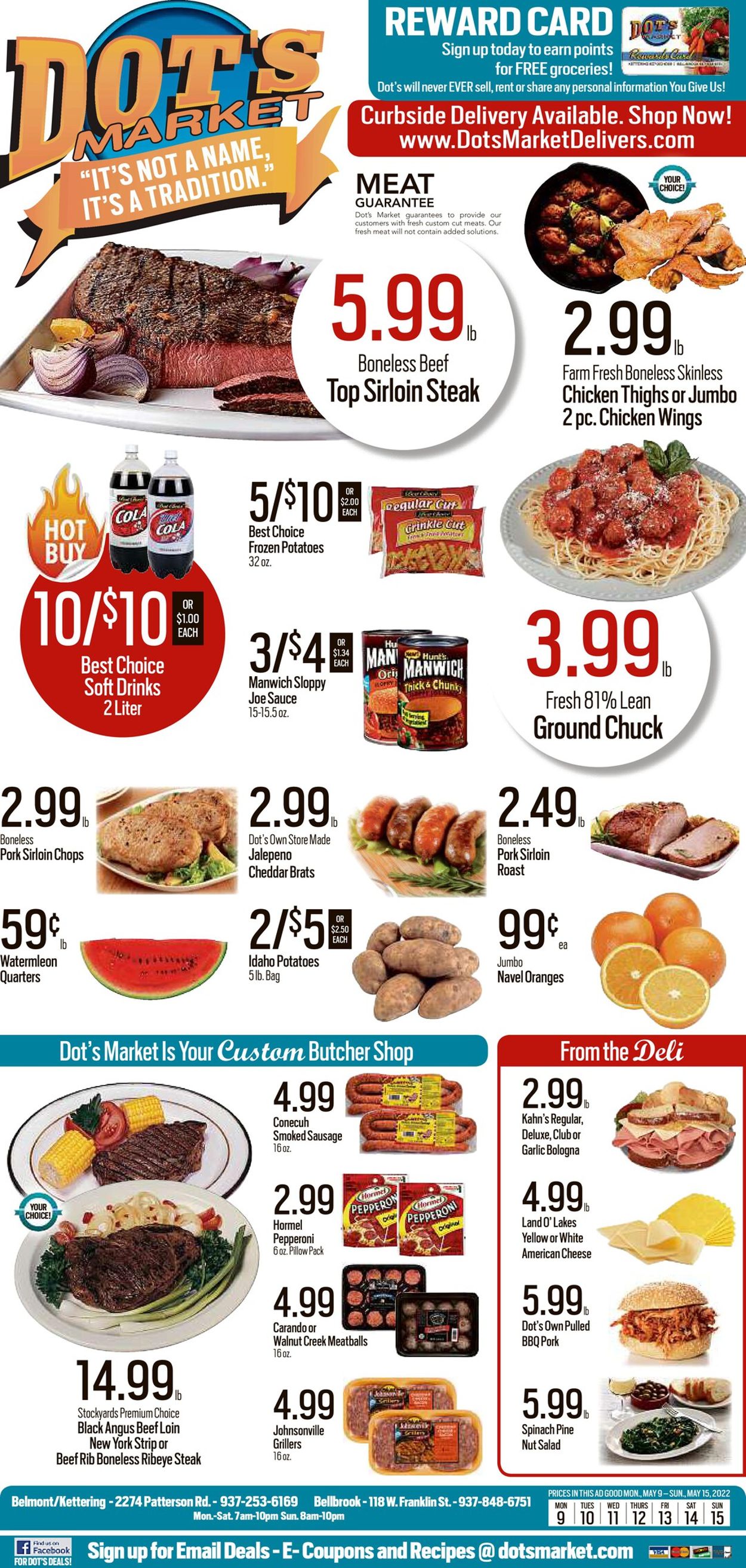 Dot's Market Ad from 05/09/2022