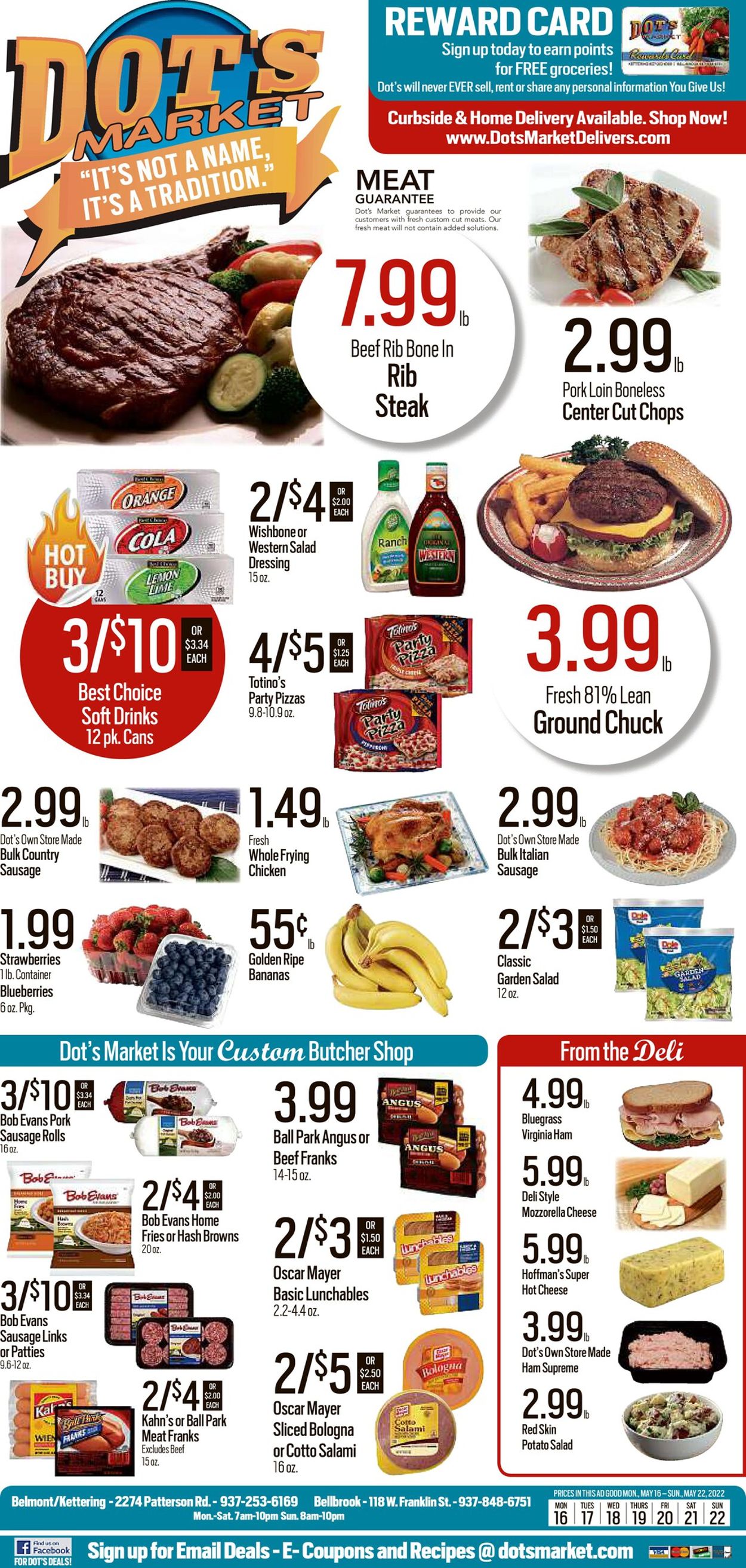 Dot's Market Ad from 05/16/2022