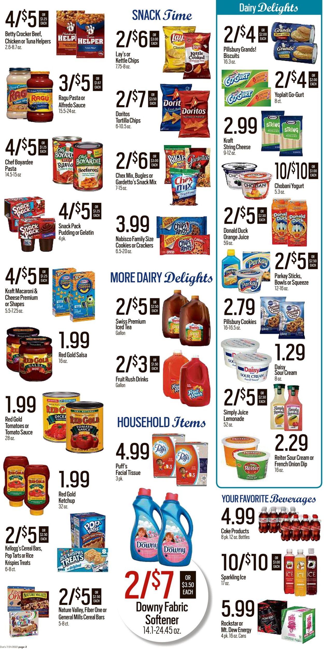 Dot's Market Ad from 08/01/2022