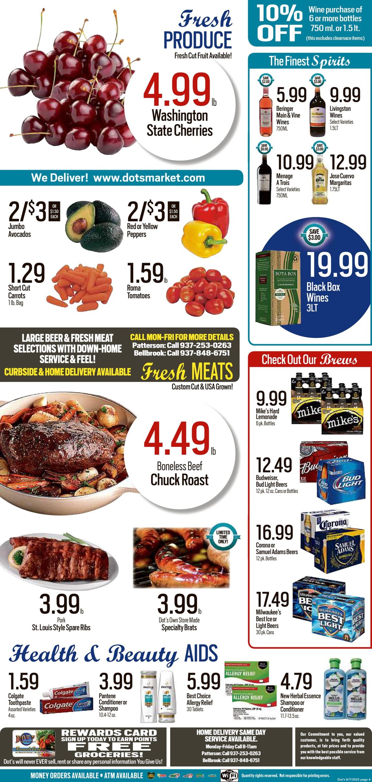 Dot's Market Ad from 08/08/2022