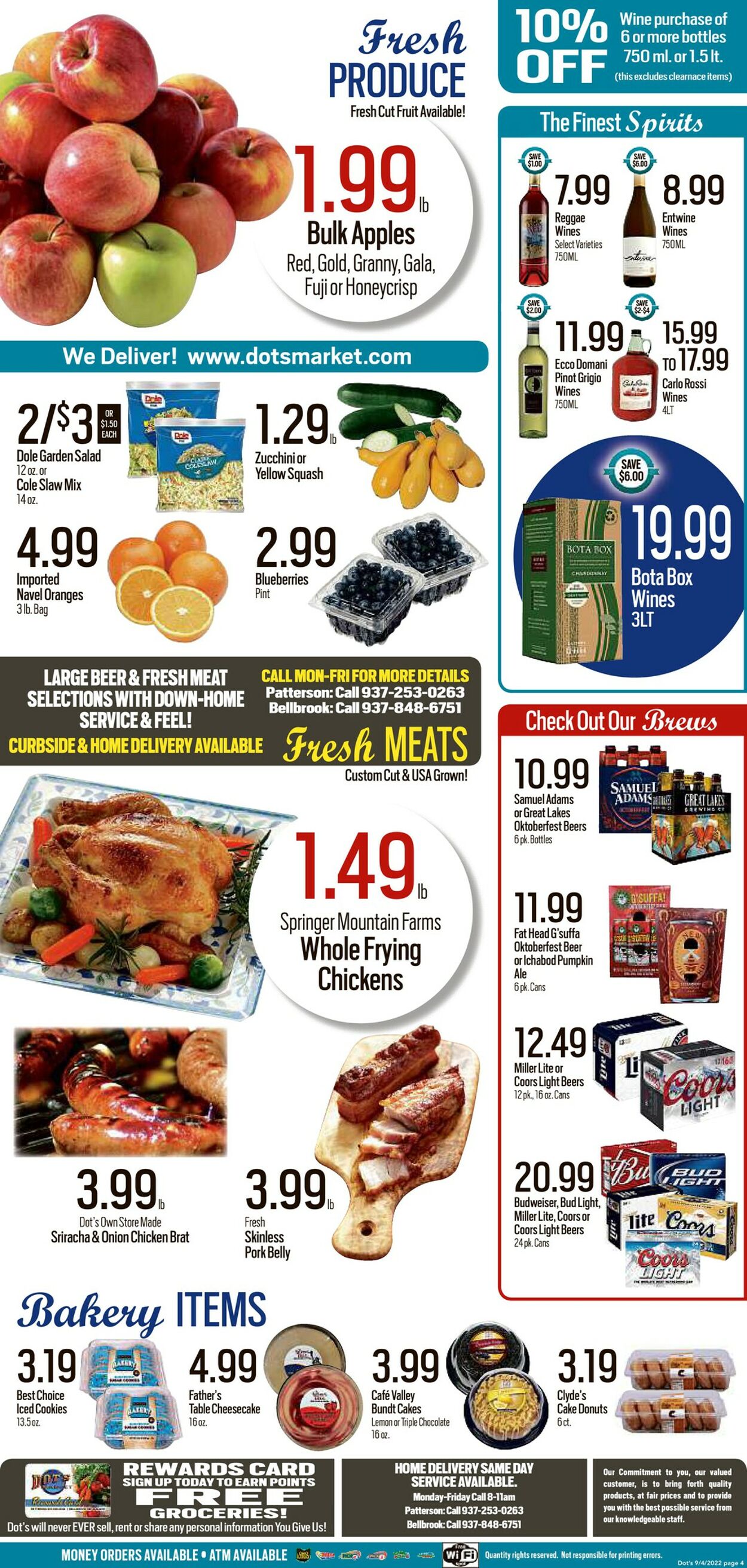 Dot's Market Ad from 09/06/2022