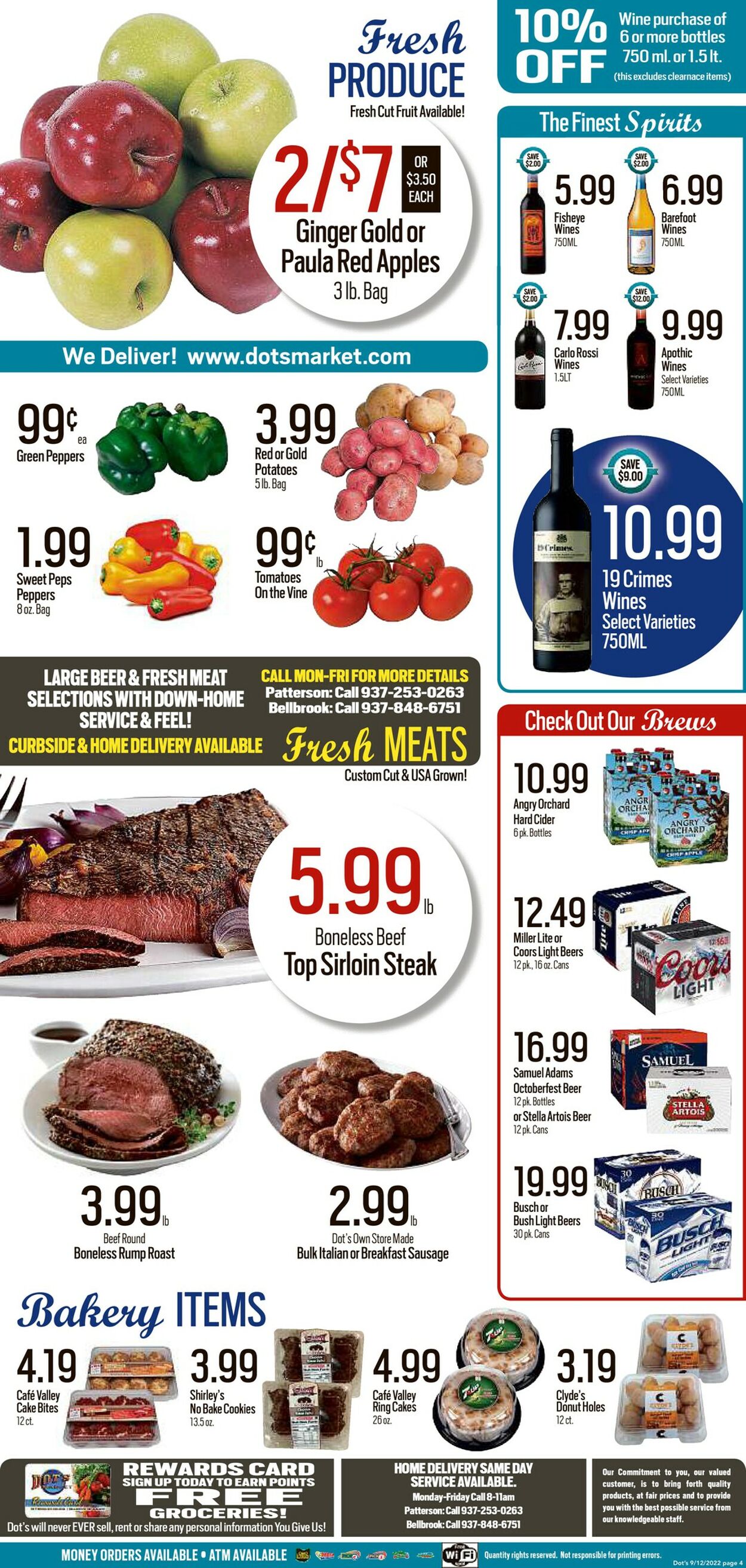 Dot's Market Ad from 09/12/2022