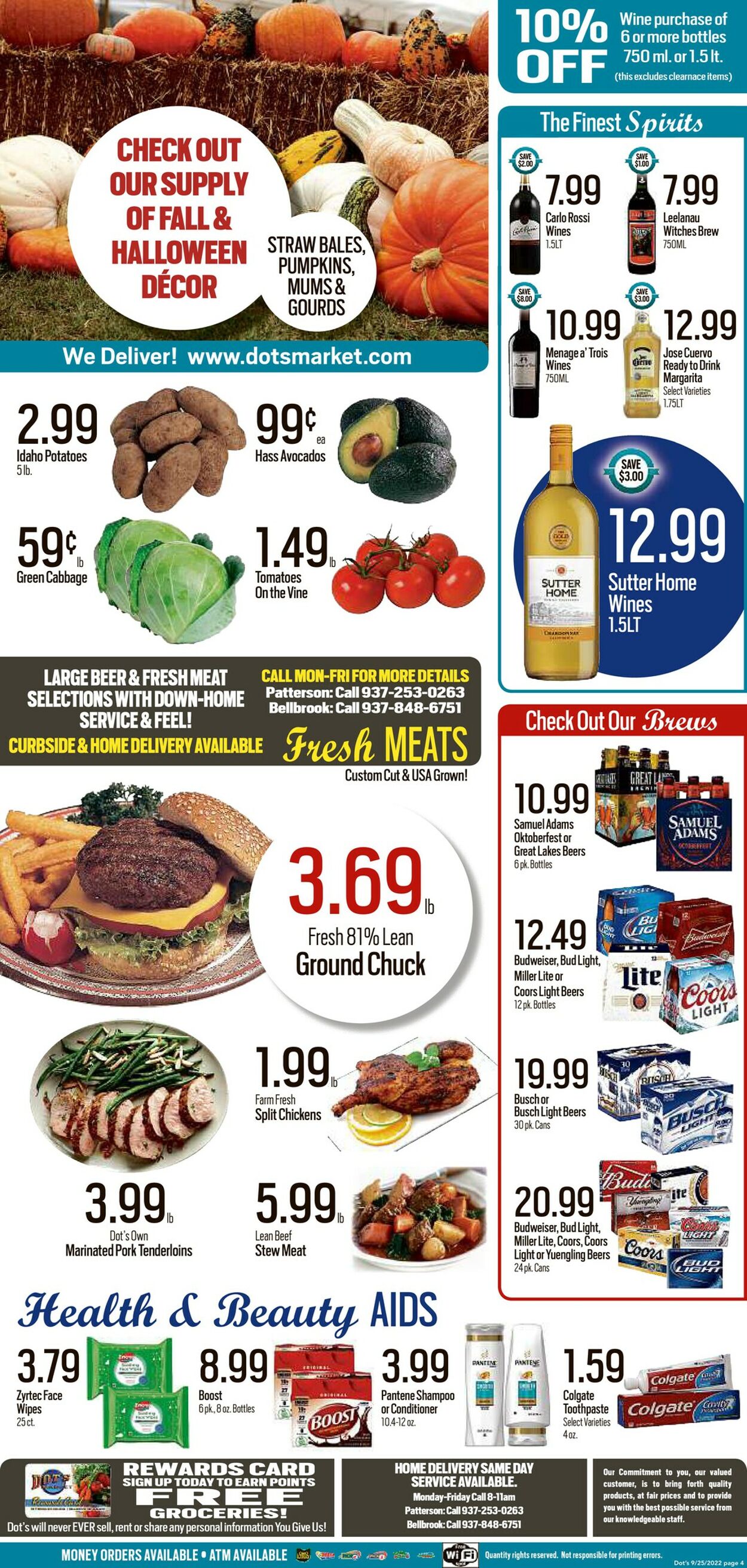 Dot's Market Ad from 09/26/2022