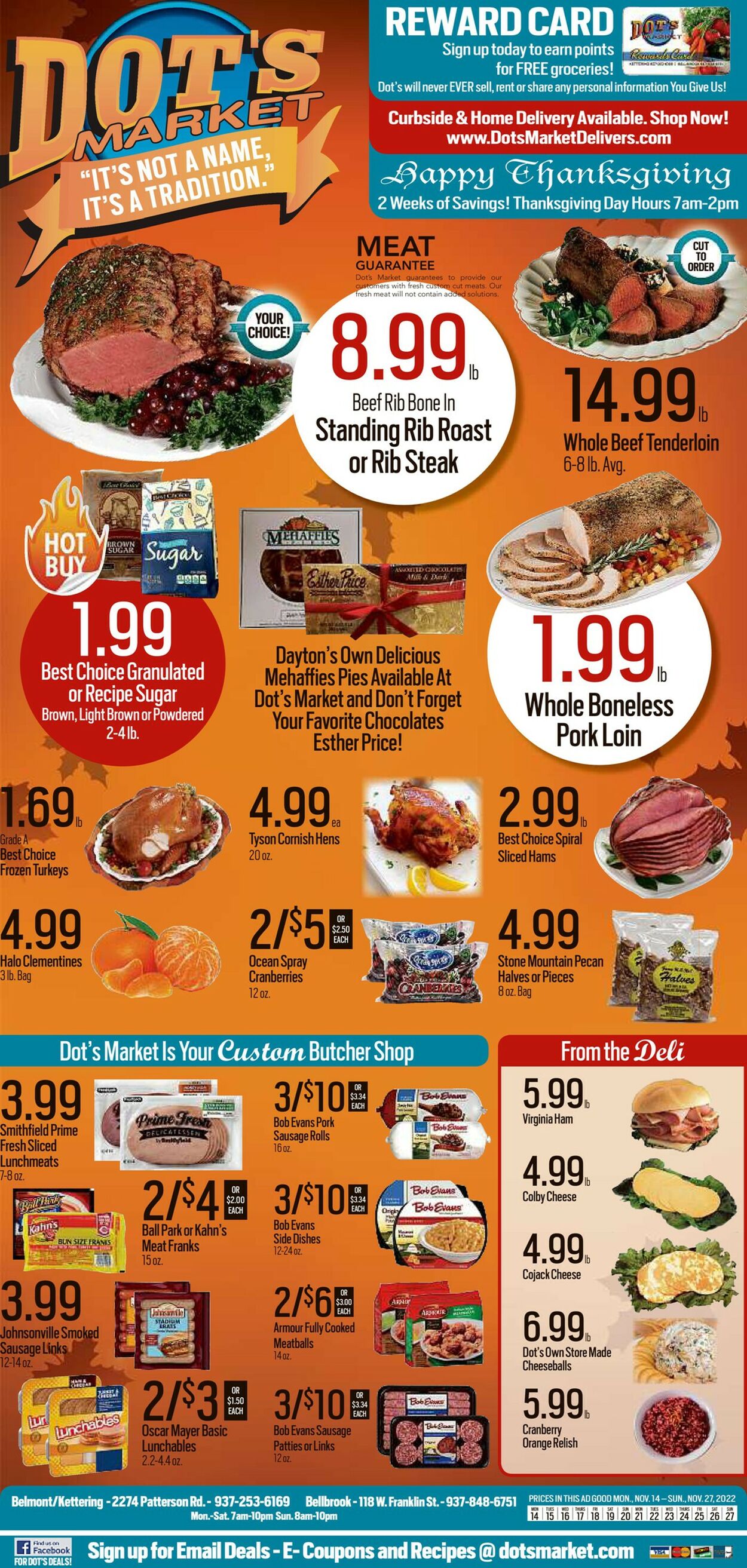 Dot's Market Ad from 11/14/2022
