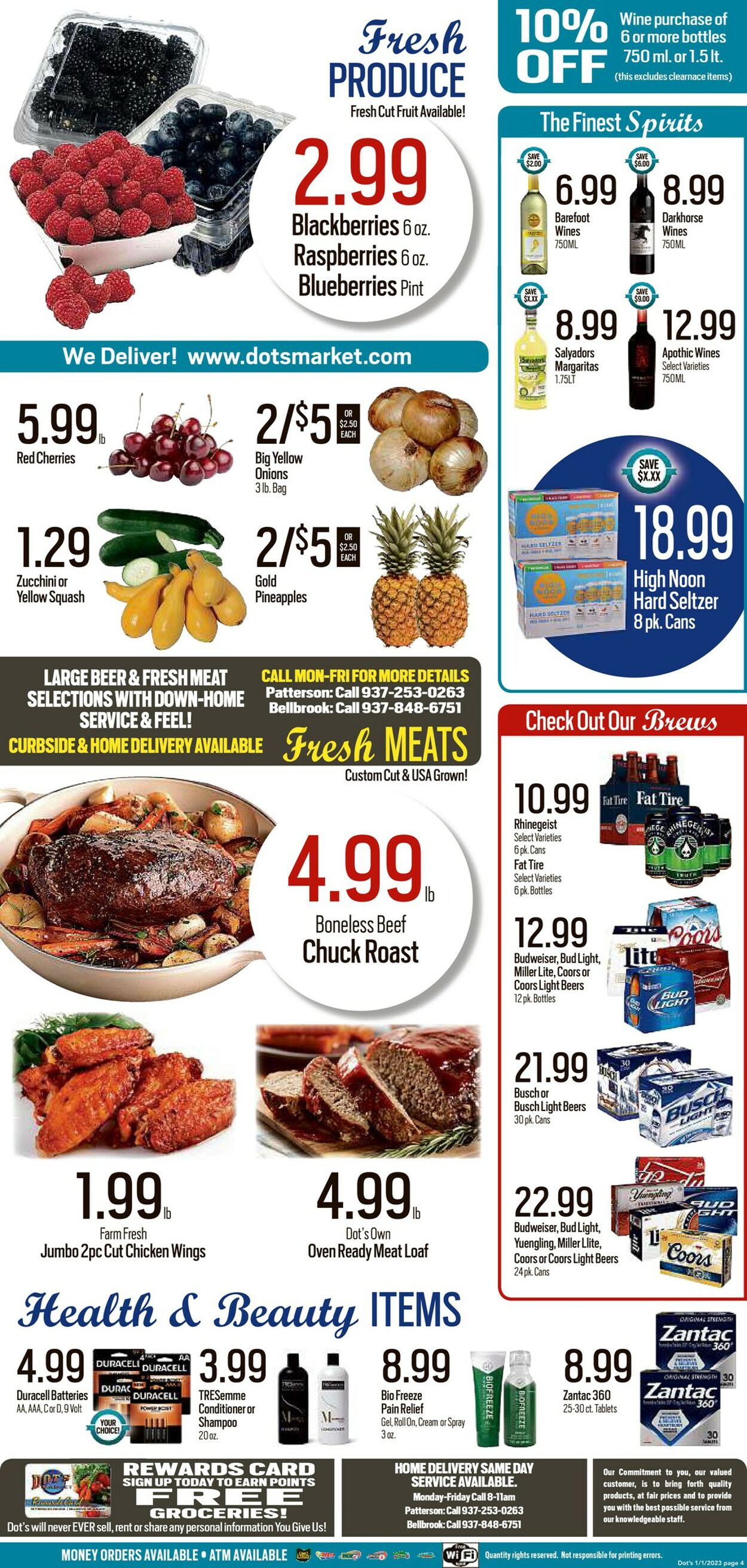 Dot's Market Ad from 01/02/2023