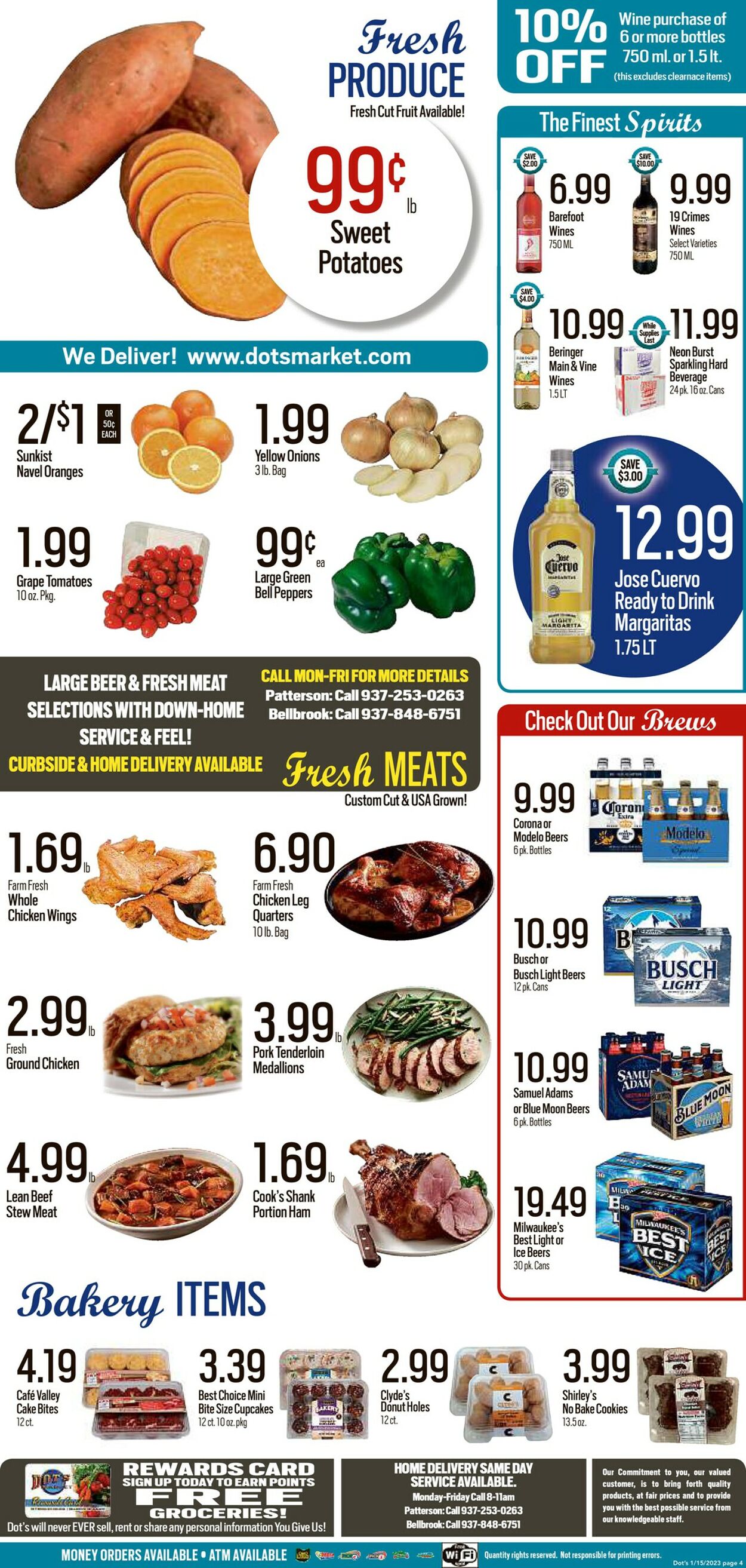 Dot's Market Ad from 01/16/2023
