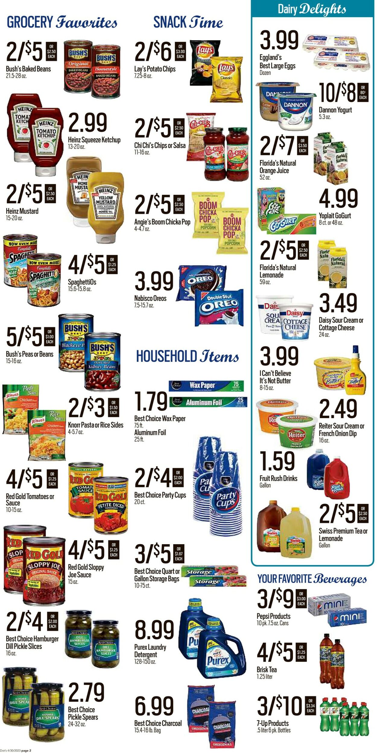 Dot's Market Ad from 05/01/2023