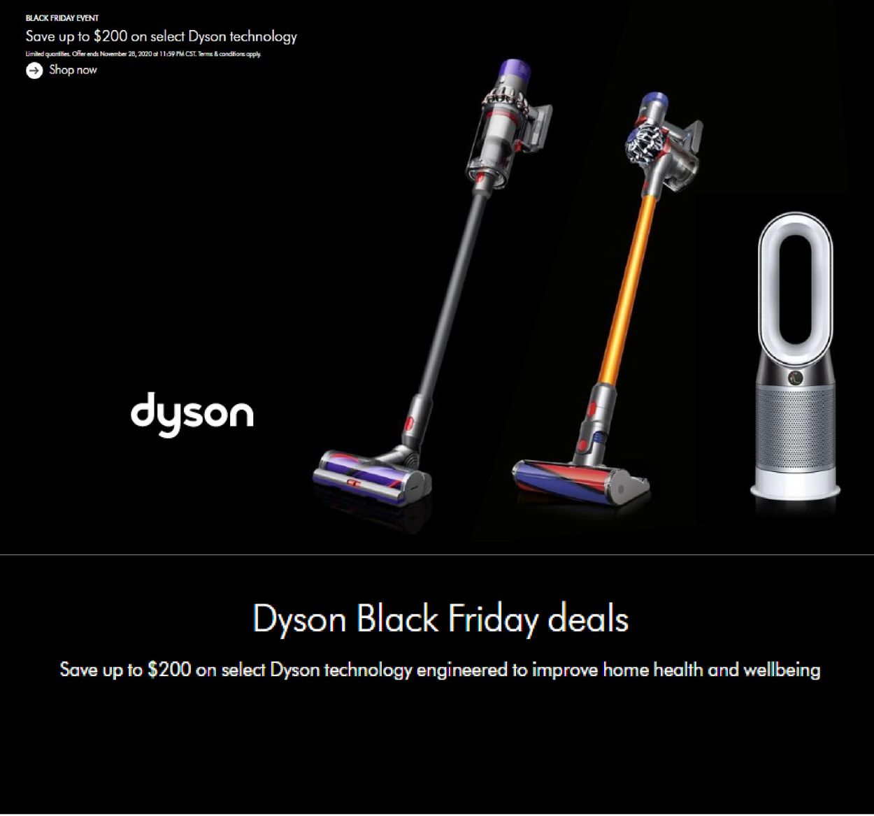 Dyson Ad from 11/27/2020