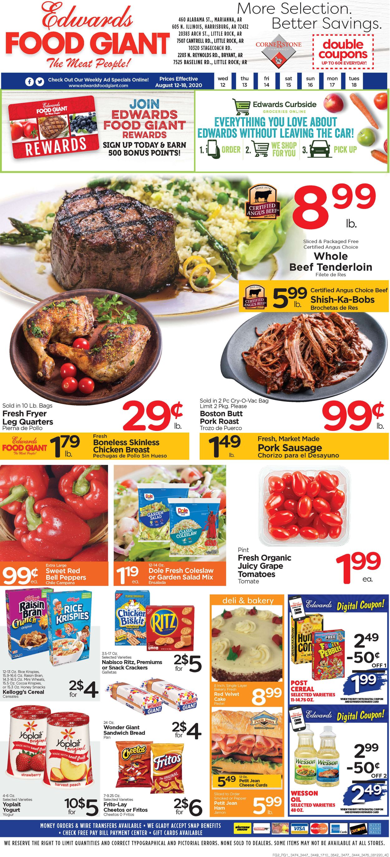 Edwards Food Giant Ad from 08/12/2020