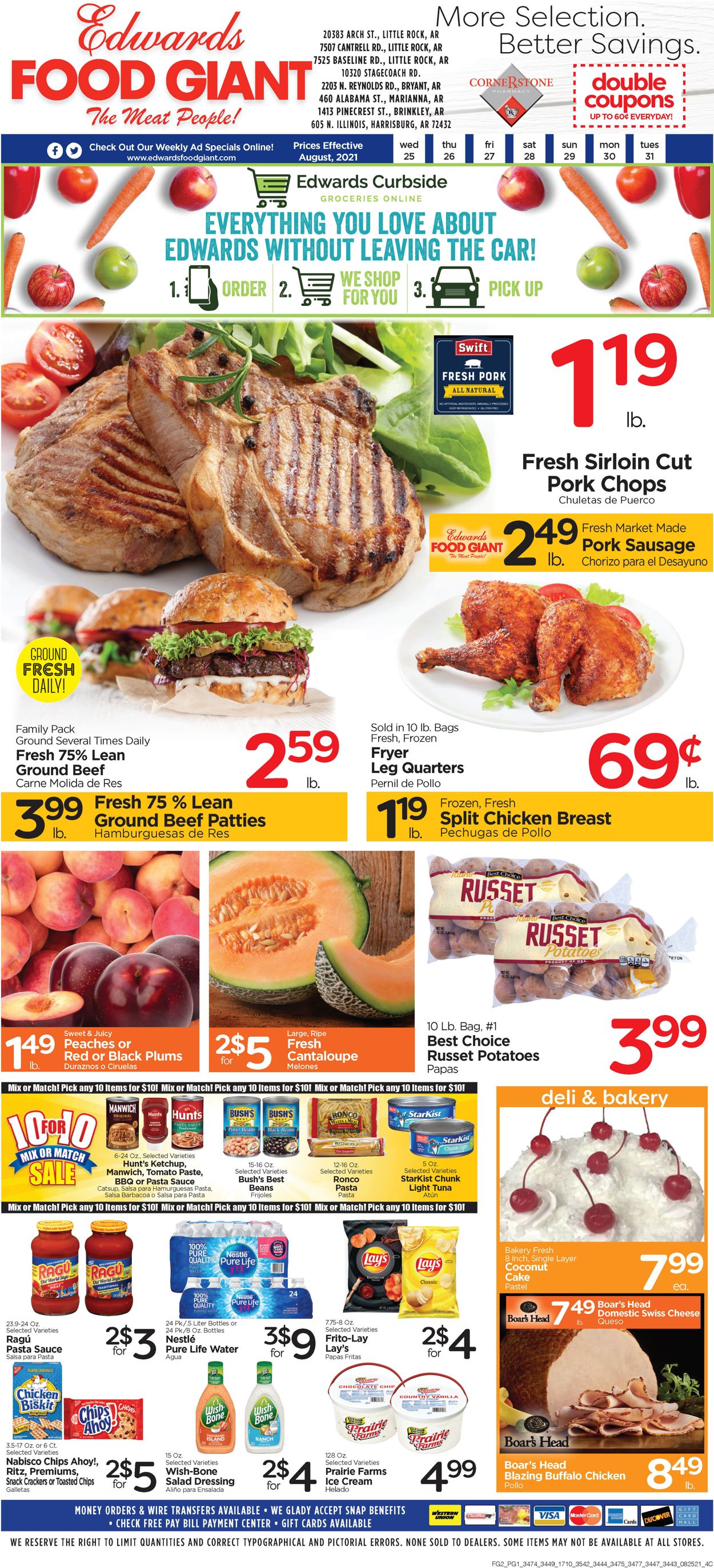 Edwards Food Giant Ad from 08/25/2021