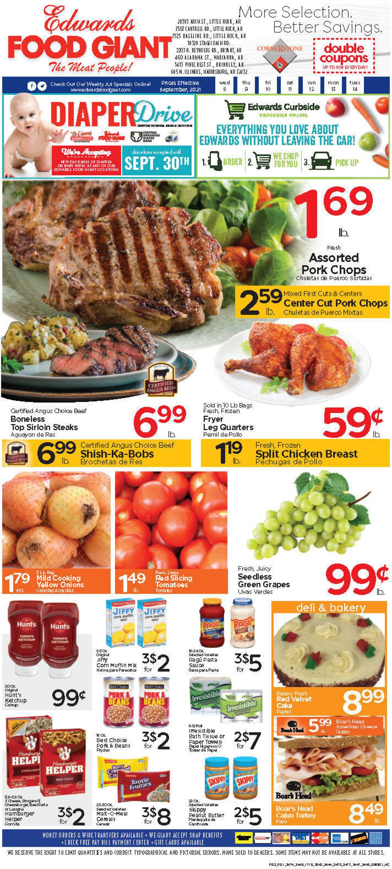 Edwards Food Giant Ad from 09/08/2021