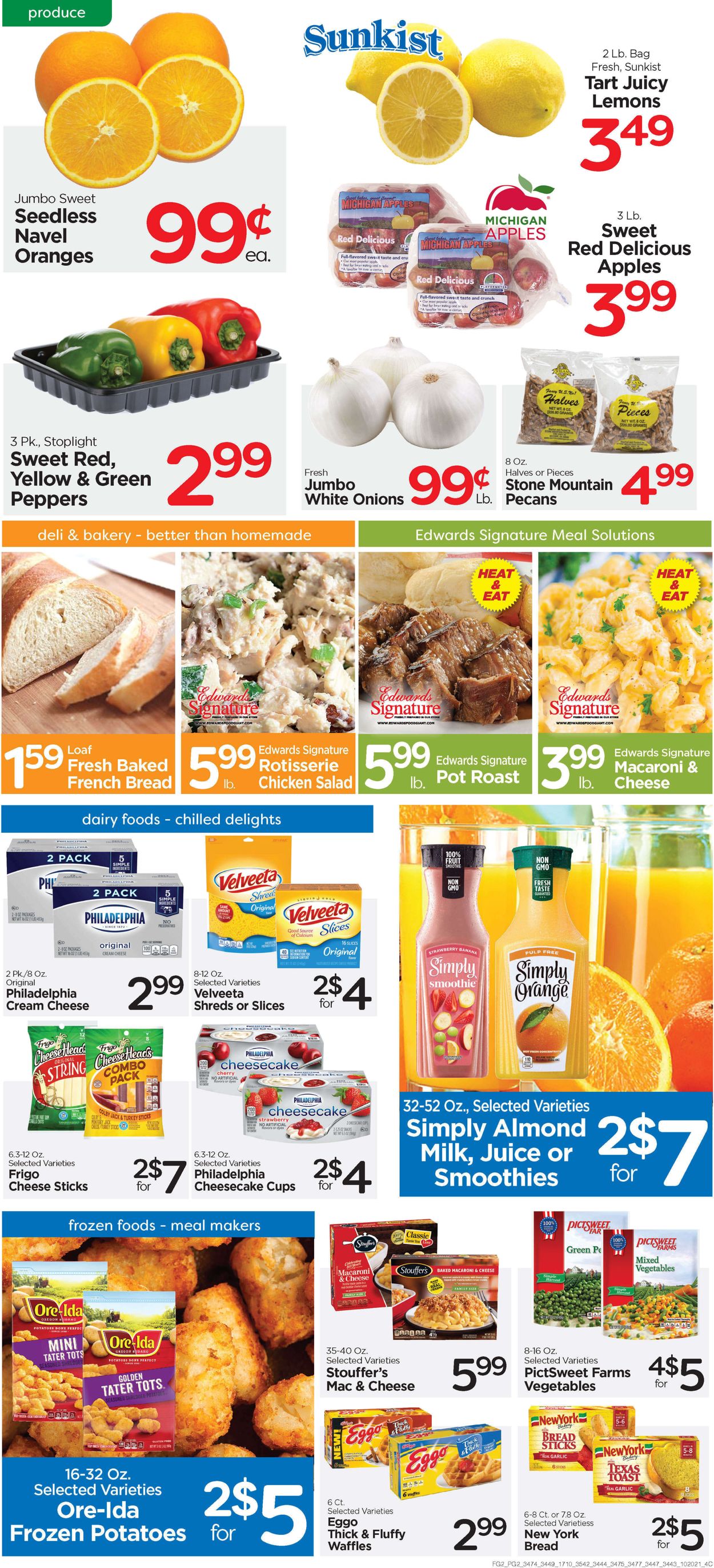 Edwards Food Giant Ad from 10/20/2021