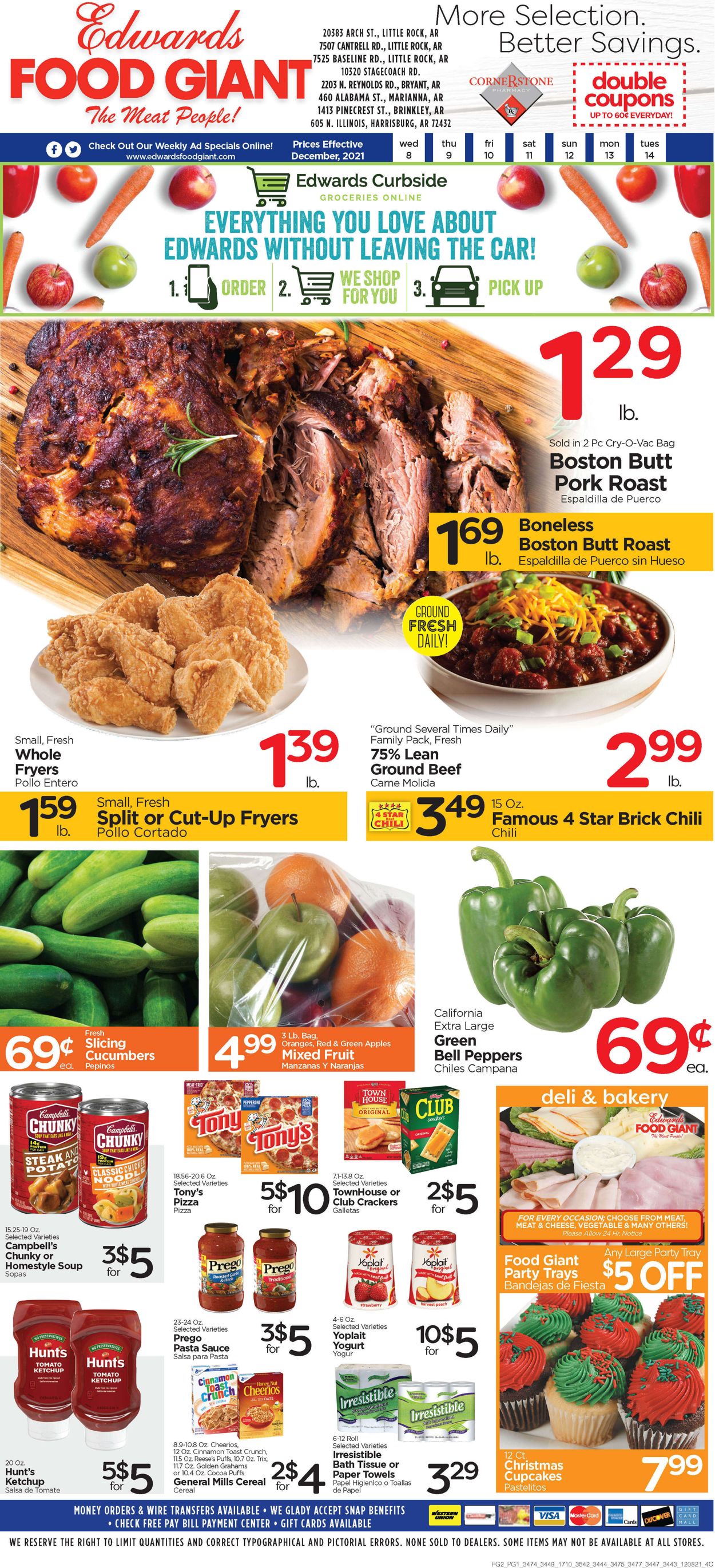Edwards Food Giant Ad from 12/08/2021