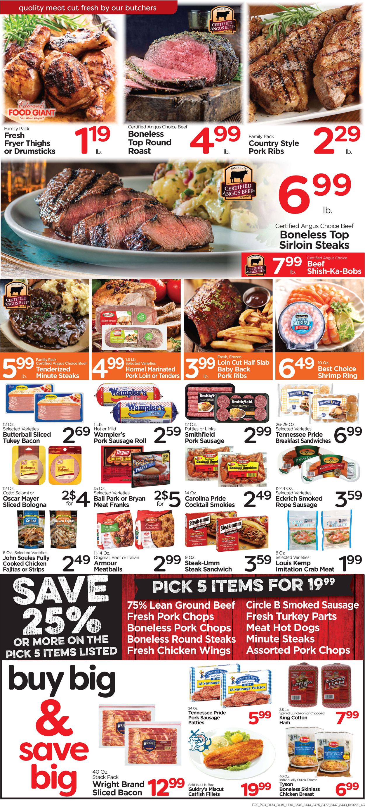 Edwards Food Giant Ad from 02/02/2022
