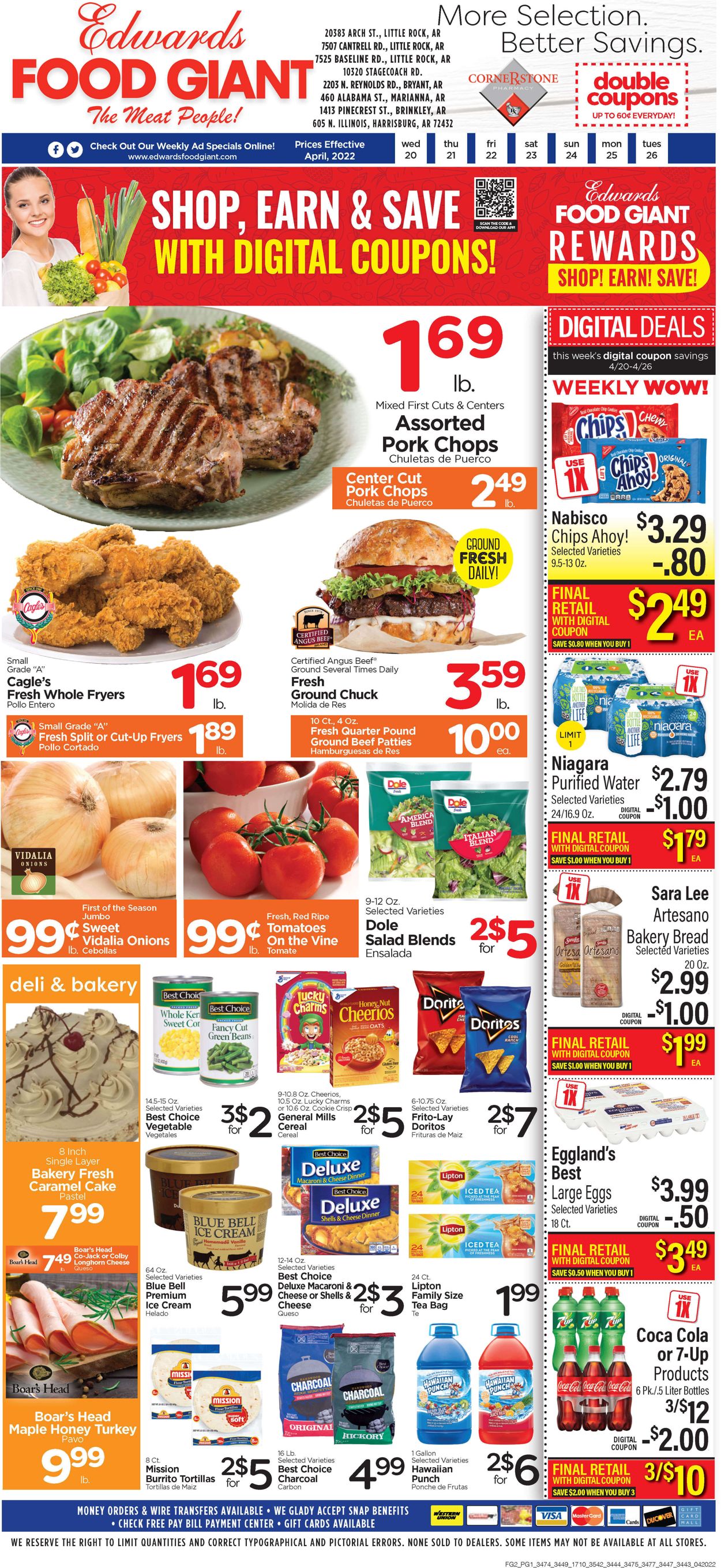 Edwards Food Giant Ad from 04/20/2022