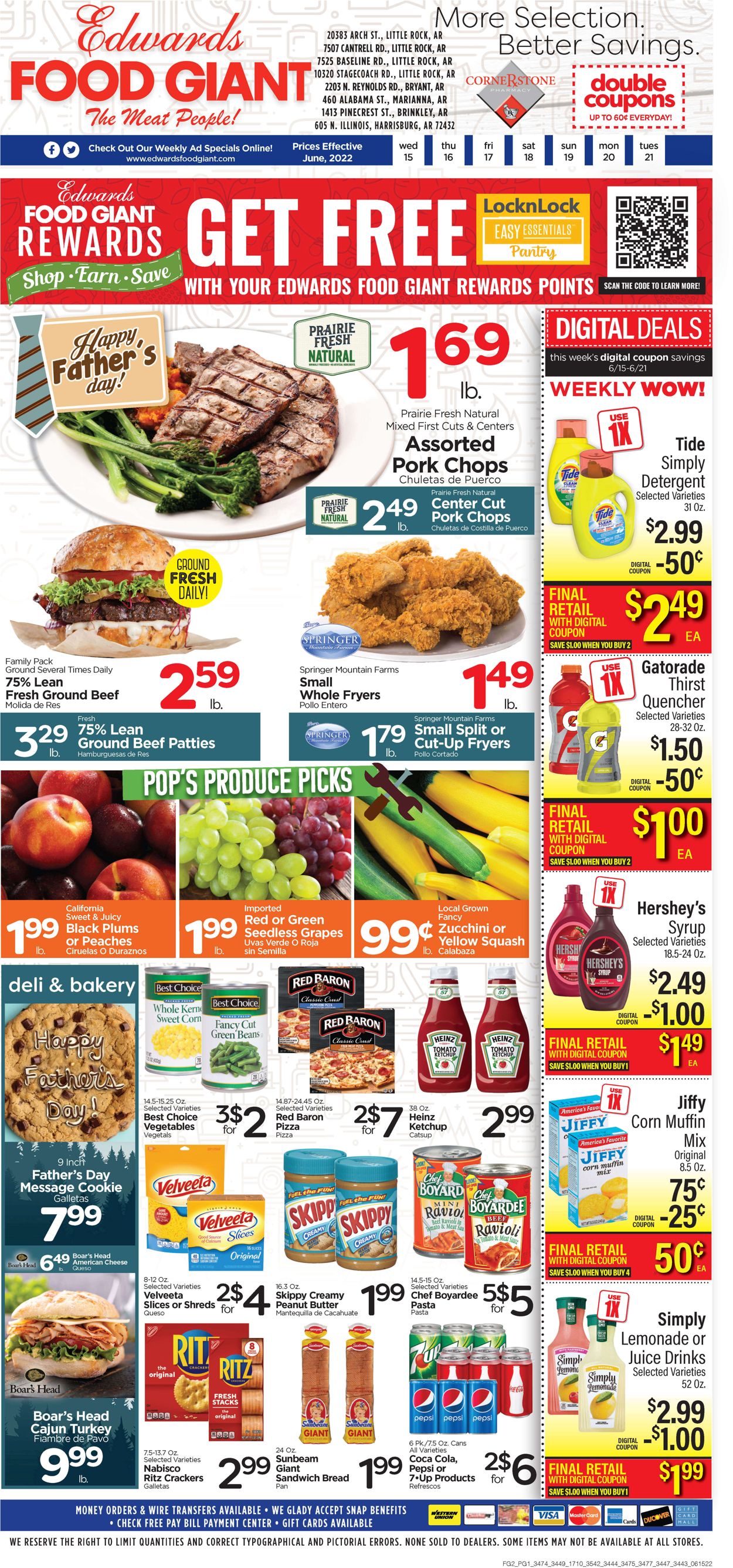 Edwards Food Giant Ad from 06/15/2022