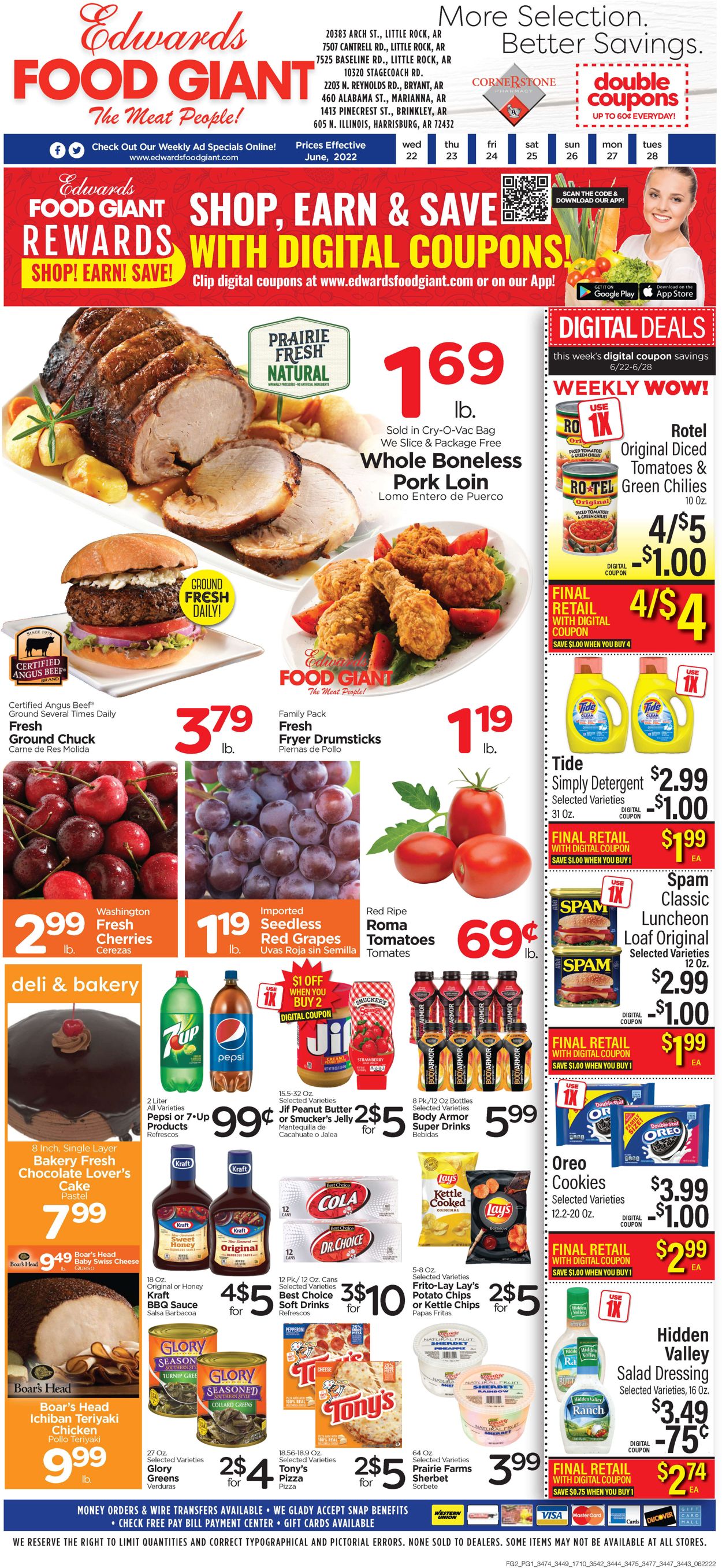 Edwards Food Giant Ad from 06/22/2022