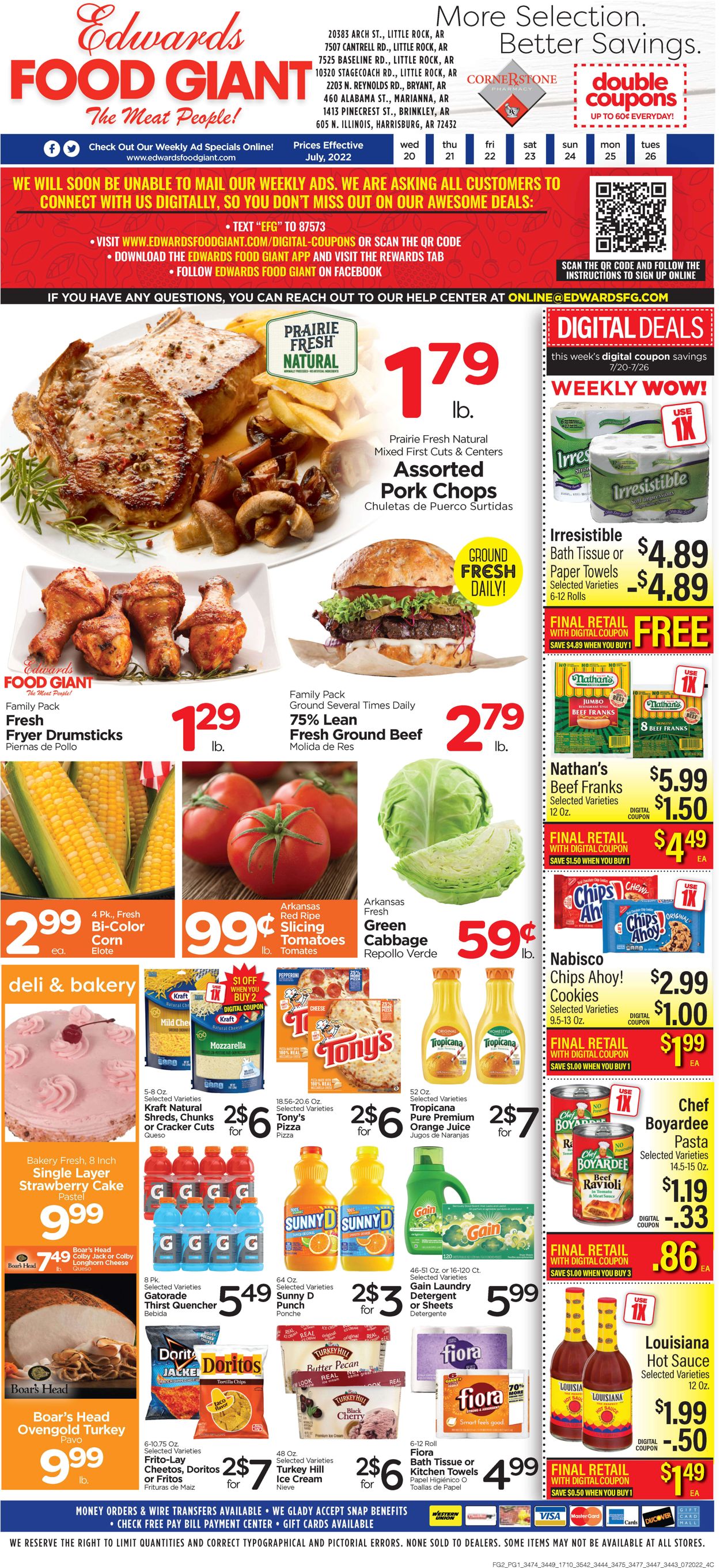 Edwards Food Giant Ad from 07/20/2022