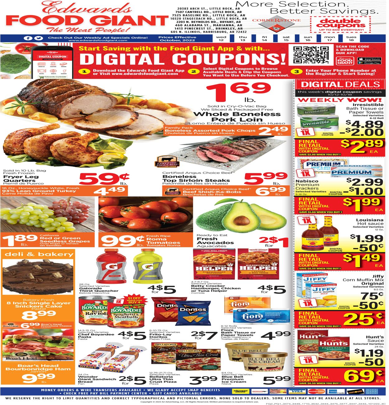 Edwards Food Giant Ad from 10/12/2022