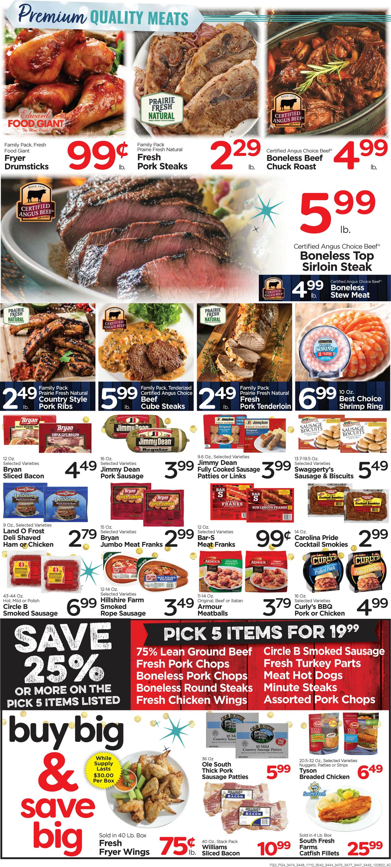 Edwards Food Giant Ad from 12/28/2022