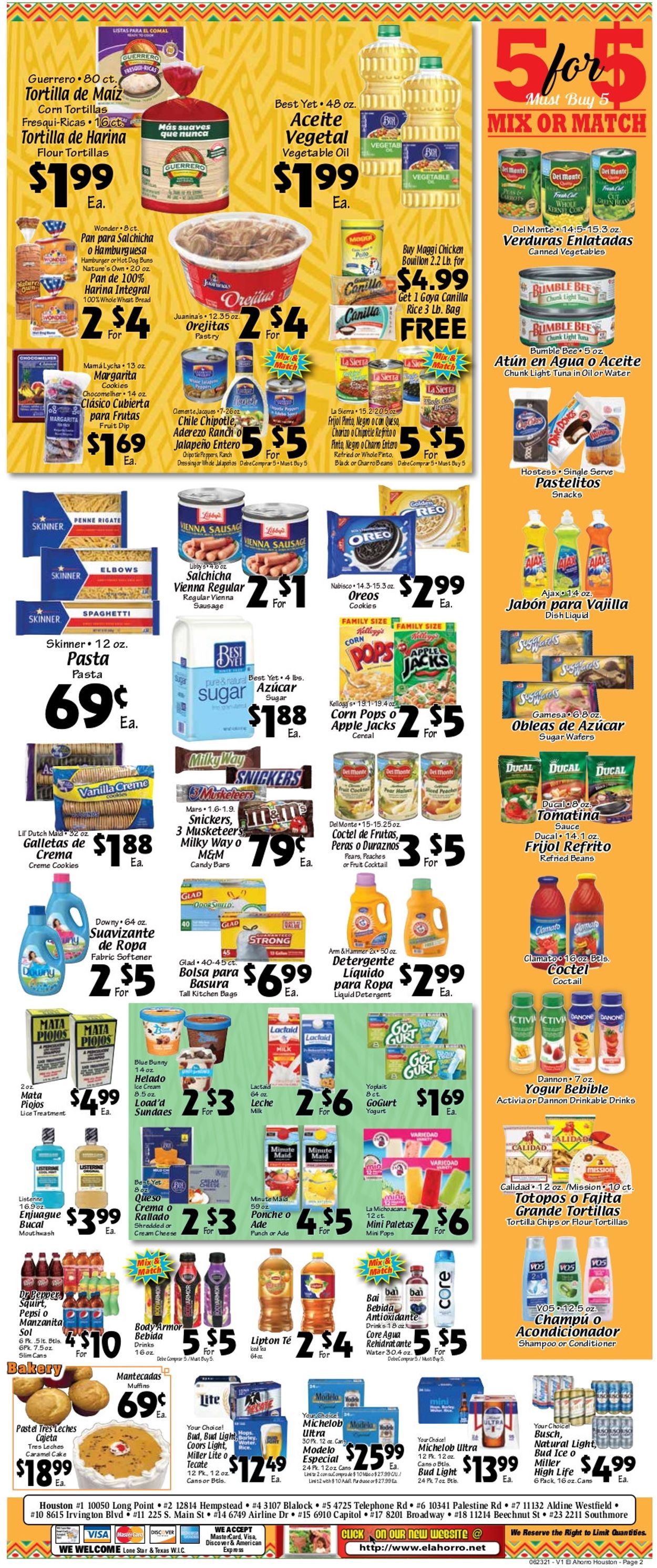El Ahorro Supermarket Ad from 06/23/2021