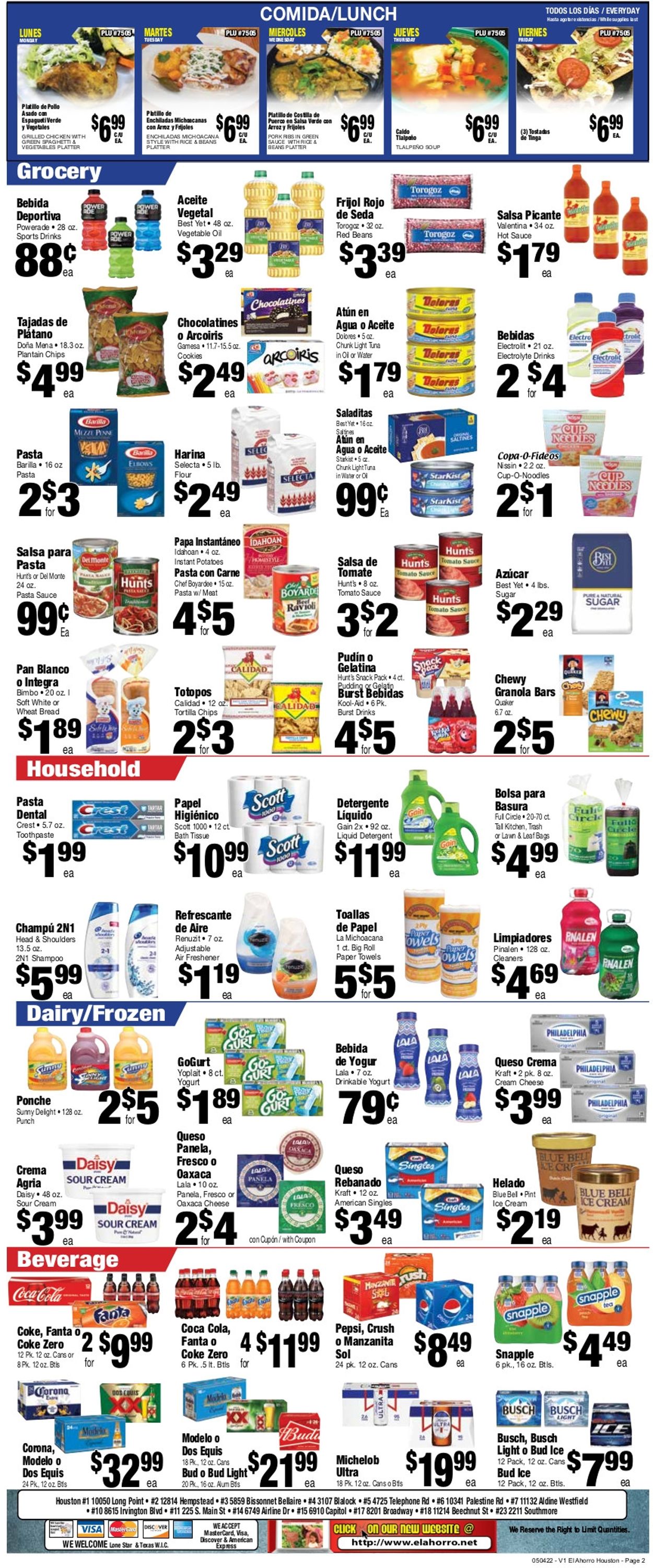 El Ahorro Supermarket Ad from 05/04/2022