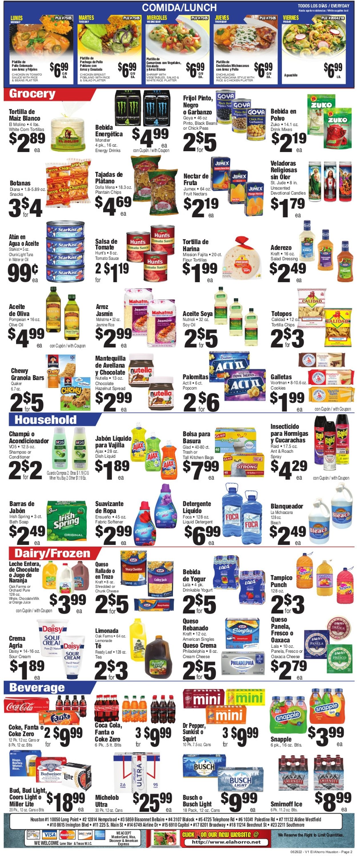 El Ahorro Supermarket Ad from 06/29/2022