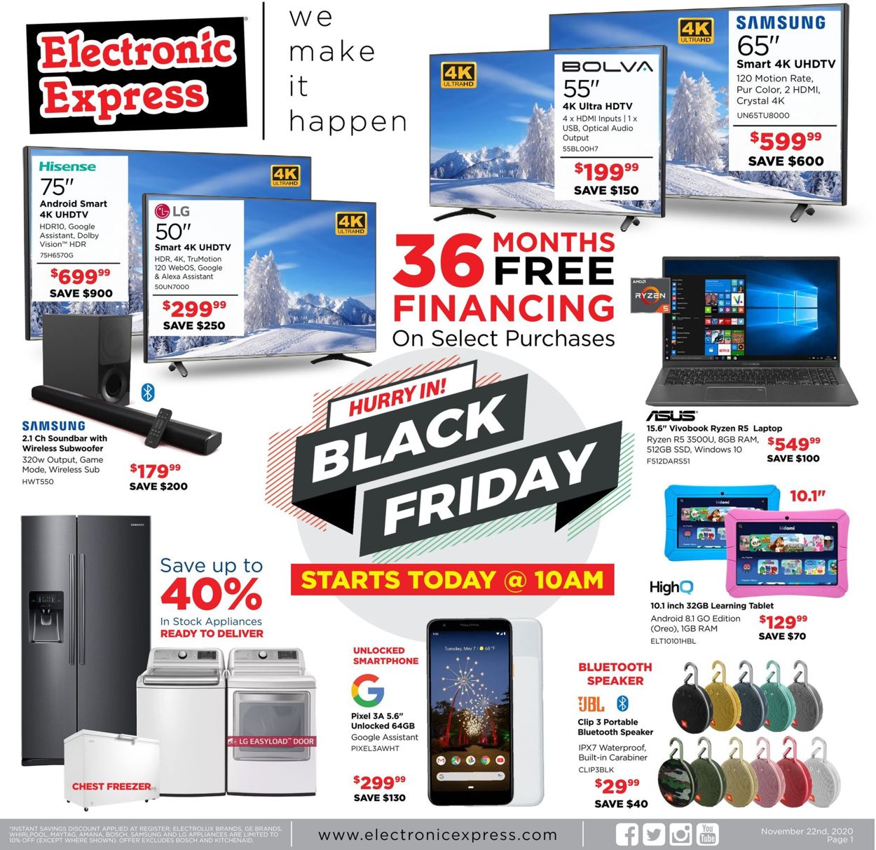 Electronic Express Ad from 11/22/2020