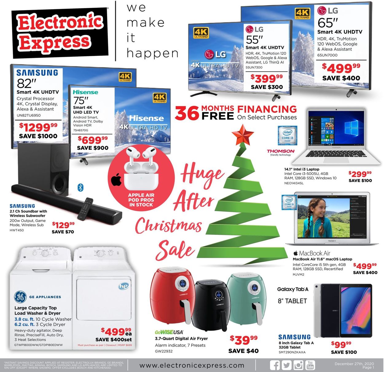 Electronic Express Ad from 12/27/2020