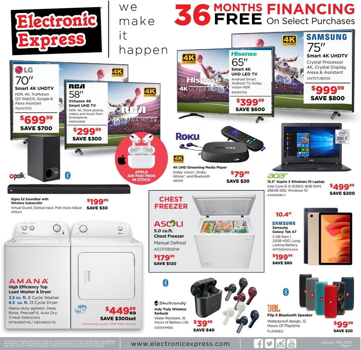 Electronic Express Ad from 01/31/2021