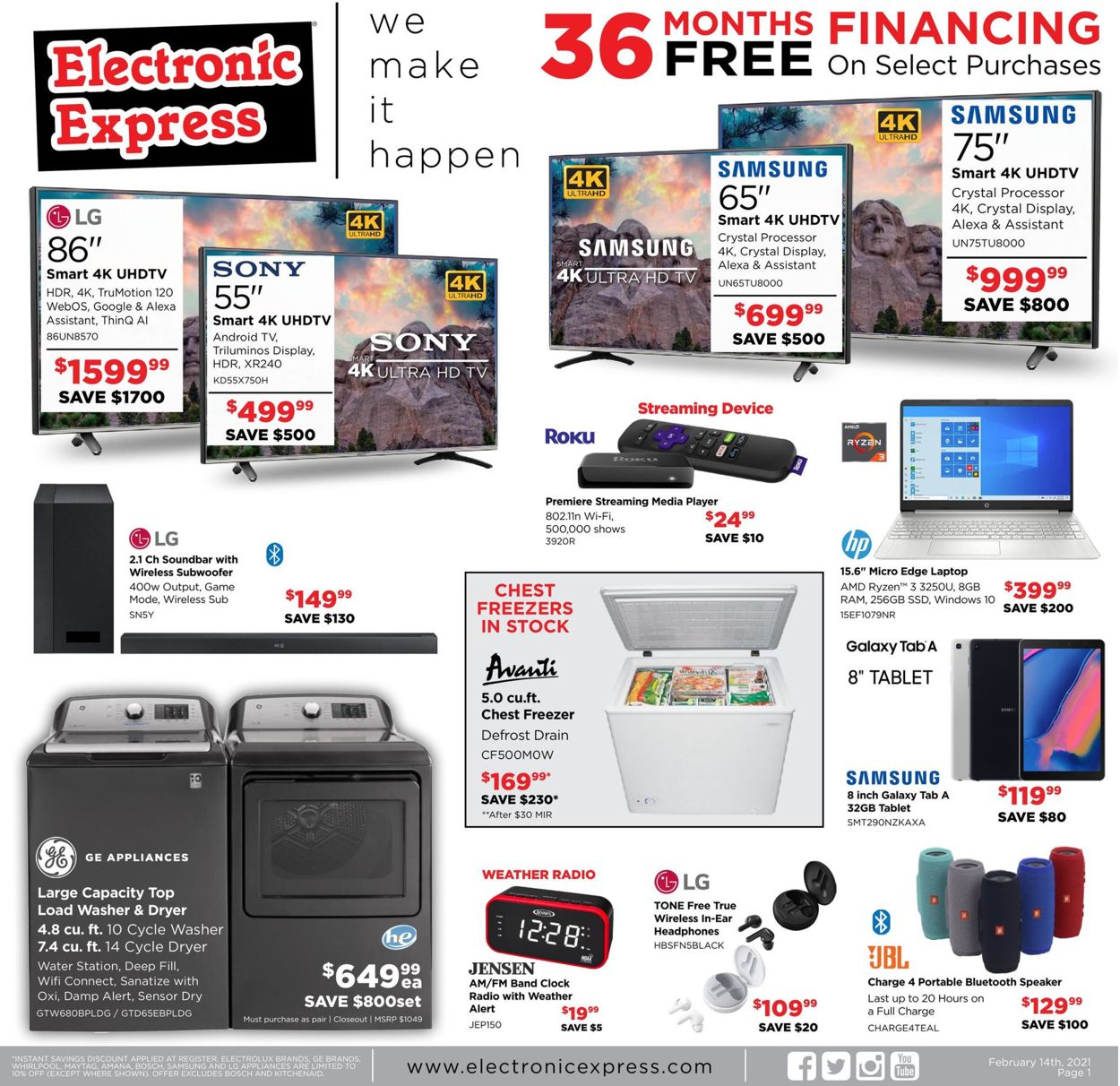 Electronic Express Ad from 02/14/2021