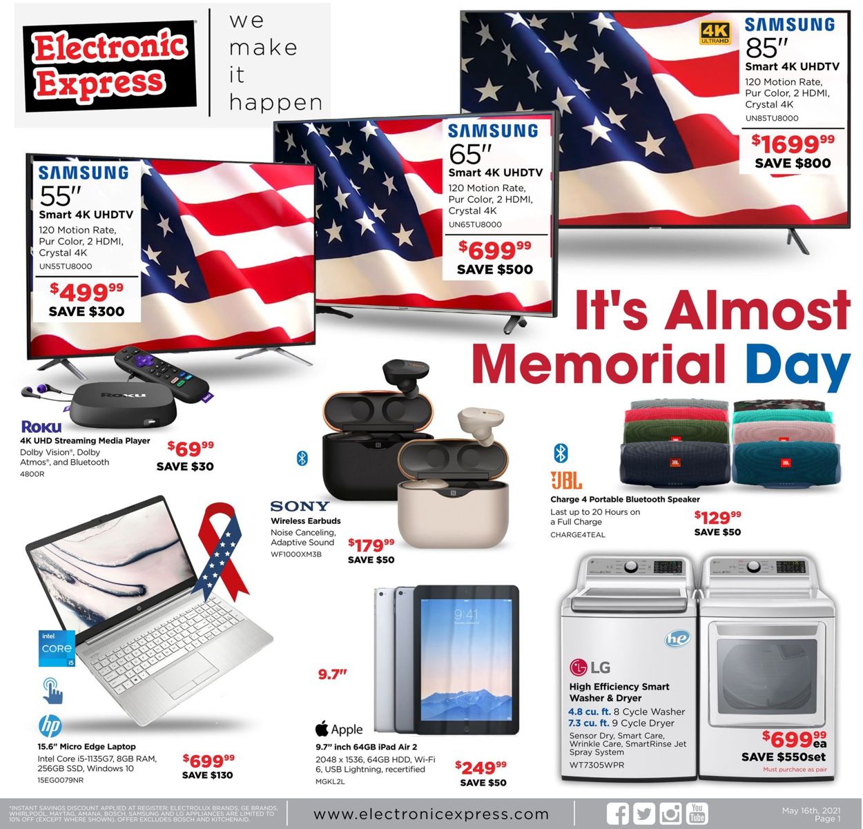 Electronic Express Ad from 05/16/2021